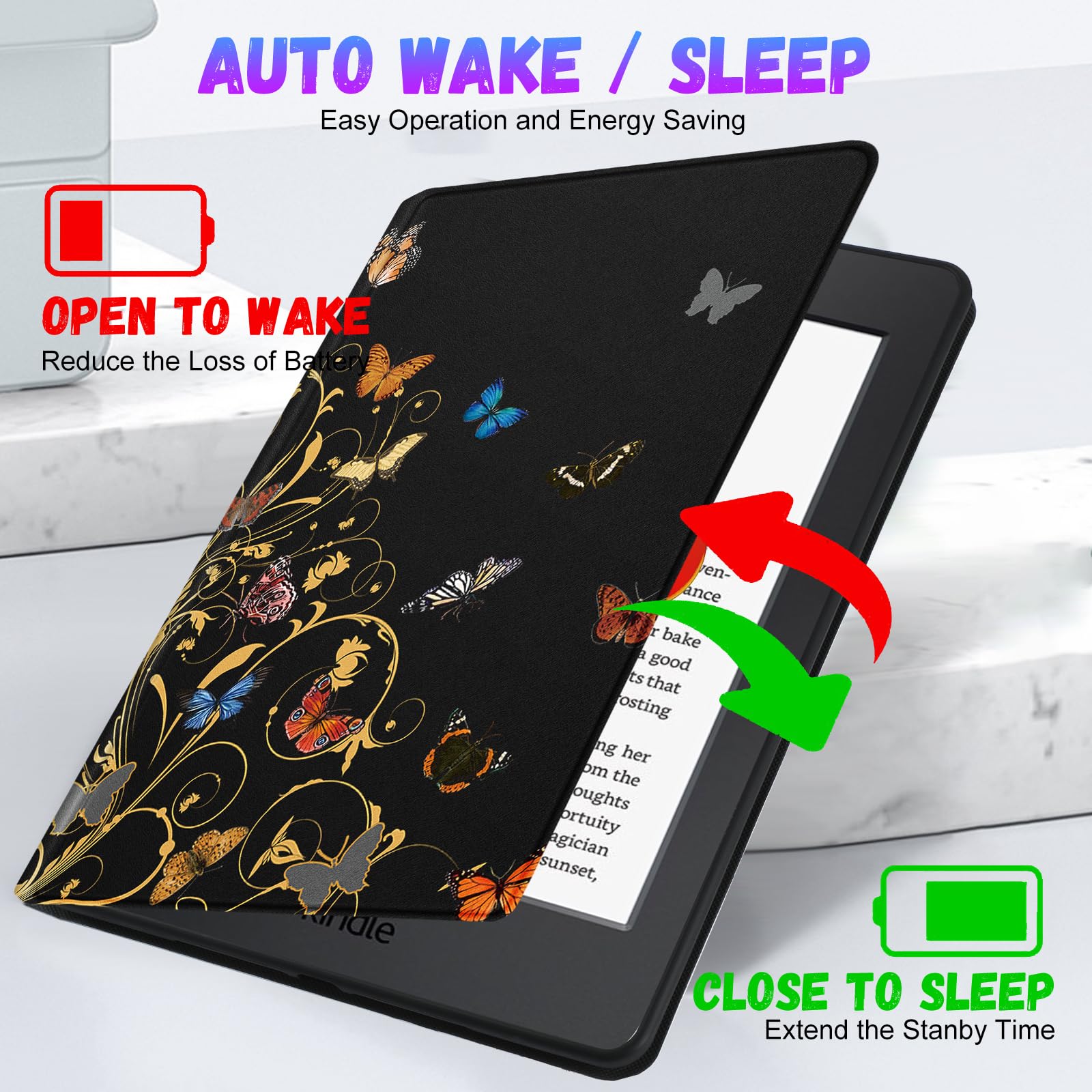 Uppuppy For Kindle Paperwhite 11Th Generation Case 6.8 Inch 2021 / Paperwhite Signature Edition Cute Women Girls Teen Kids Uniqu