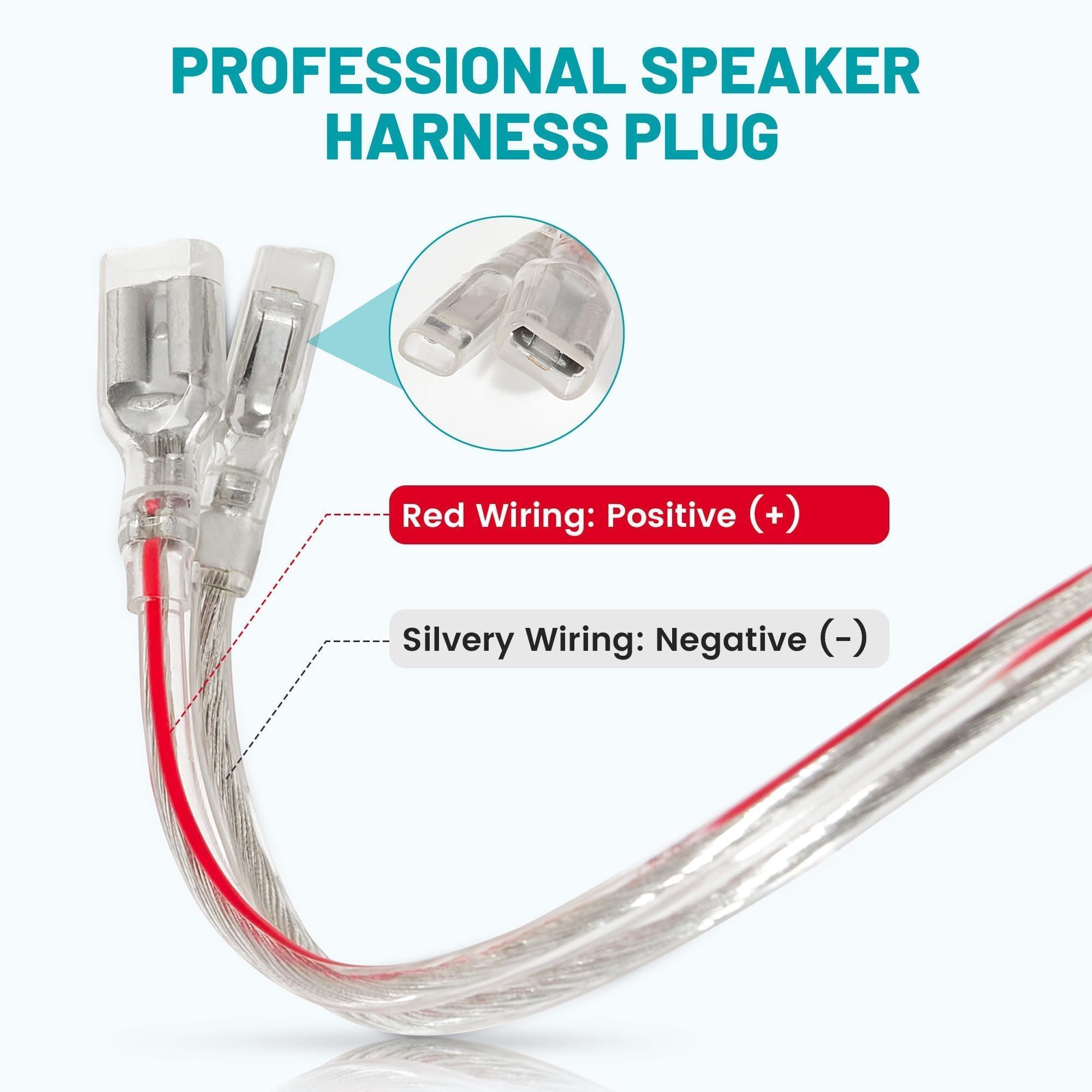 Nuith Front Dash Tweeters Speaker Harness For Select 2005 2022 Dodge/Jeep/Chrysler Aftermarket Dash Tweeters Audio Cable Connect