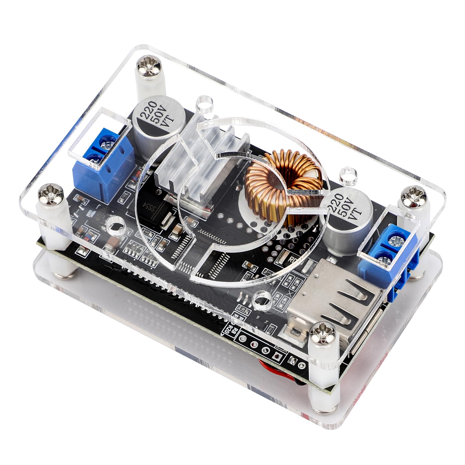 Drok Dc Adjustable Buck Converter 2Pcs, 24V To 12V Step Down Converter Voltage Regulator 6V 32V To 1.5 32V 5V 5A Lcd Power Suppl