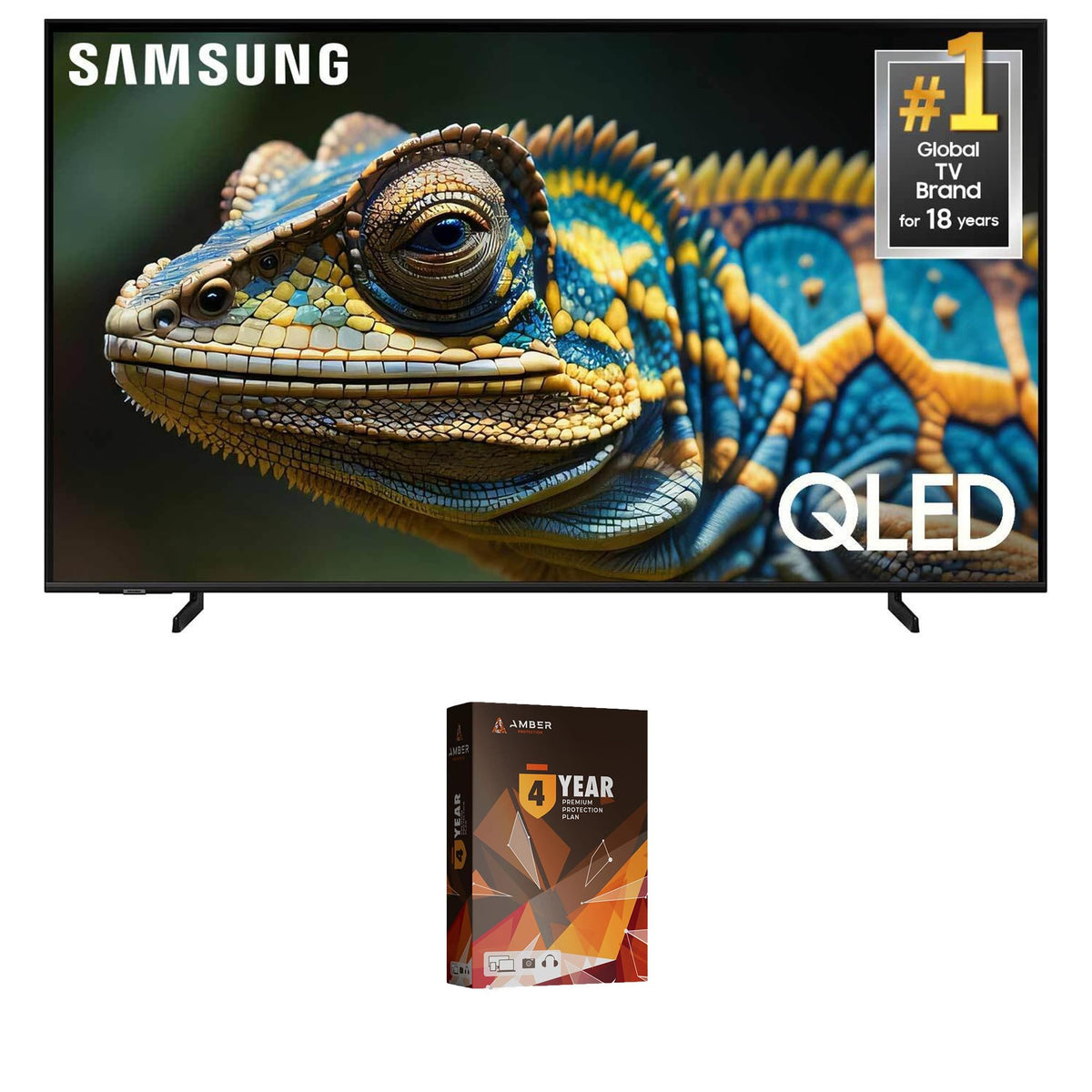 Samsung Qn85Q60Dafxza 85 Inch Q60D Qled 4K Smart Tv With Quantum Hdr And 4 Year Amber Protection Plan (2024)