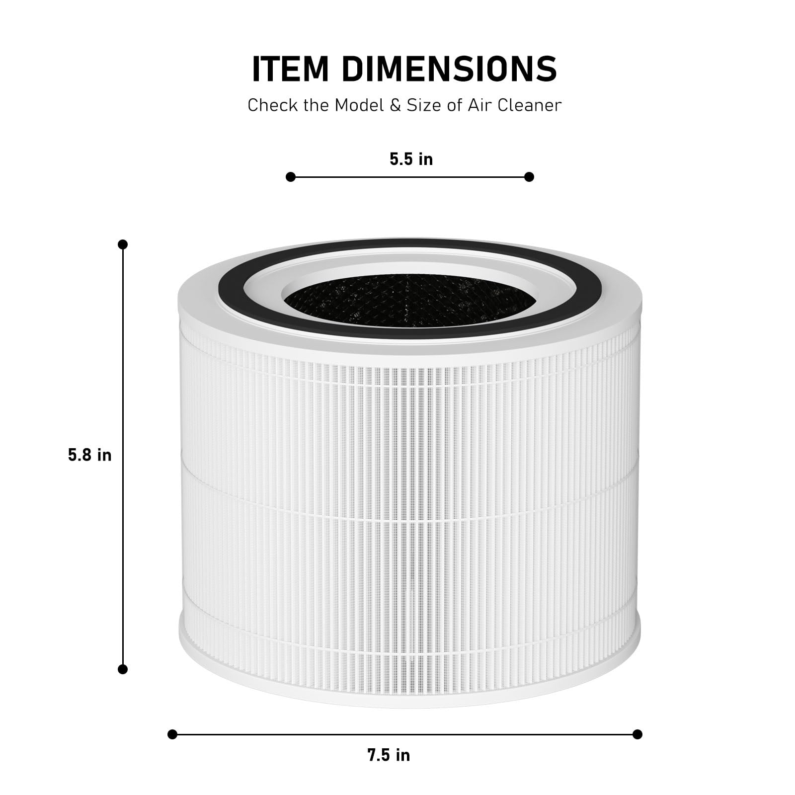 True Hepa Replacement Filter Compatible With 240 Air Cleaner Purifier, 3 In 1 True Hepa Filter Replacement, Model 14, 2 Pack