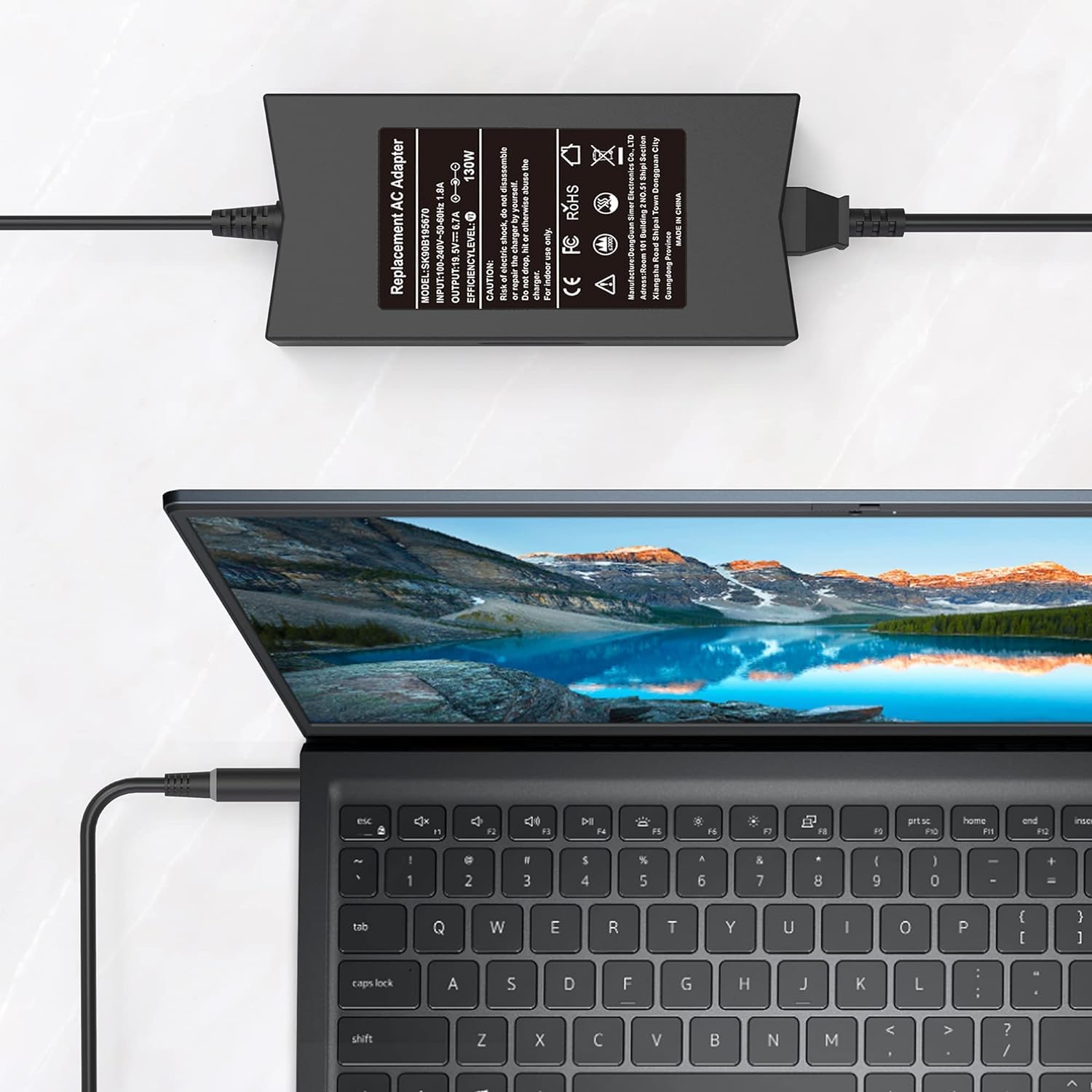 130W 19.5V 6.7A 7.4Mm Tip Ac Adapter Laptop Charger Replacement For Dell Inspiron 15 7559 N7110 N5110 Precision M20 M60 M70 M90,Dell Xps 15 L502X 17 L702X,Pa 4E Da130Pe1 00 Ju012 Power Supply Cord