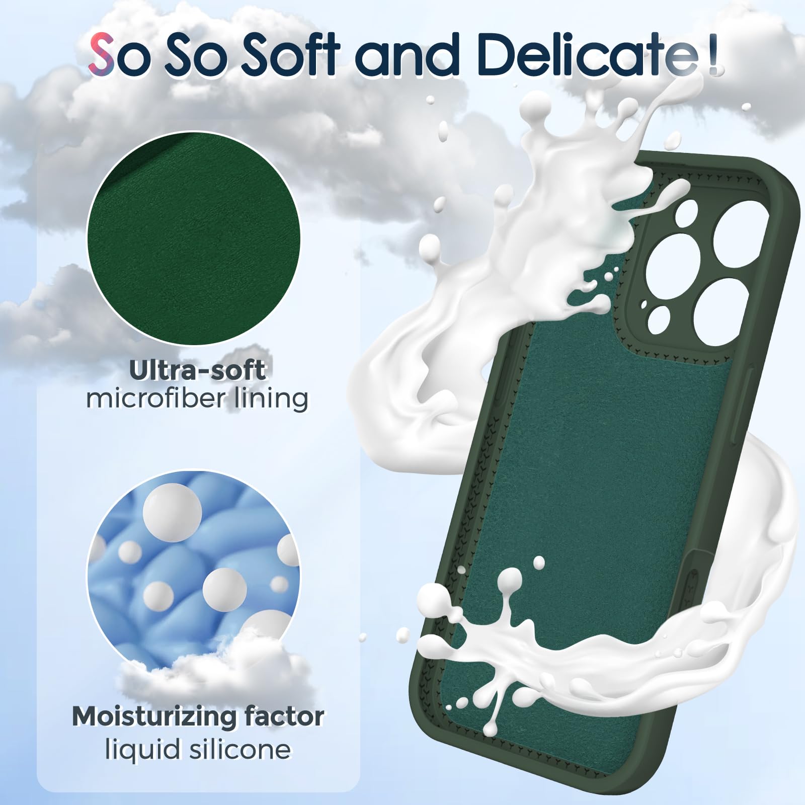 Kmambag Mag Ring Designed For Iphone 16 Pro Case, Liquid Silicone [Moisturizing Factor] Extreme Soft Slim Phone Case With Stand