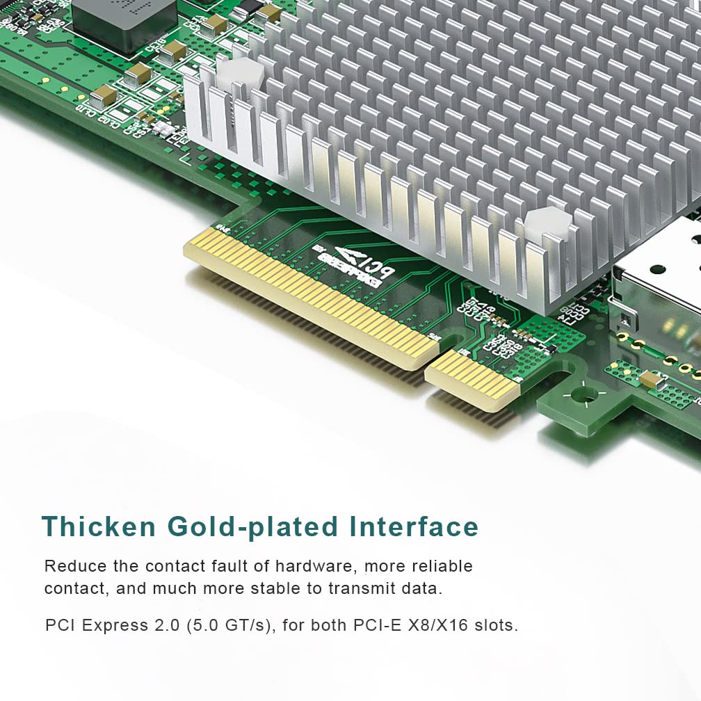 10Gb Dual Sfp+ Nic Pci E Network Card With Broadcom Bcm57810S Chip, Pci E X 8, Pci Express Lan Adapter Card Support Windows Serv