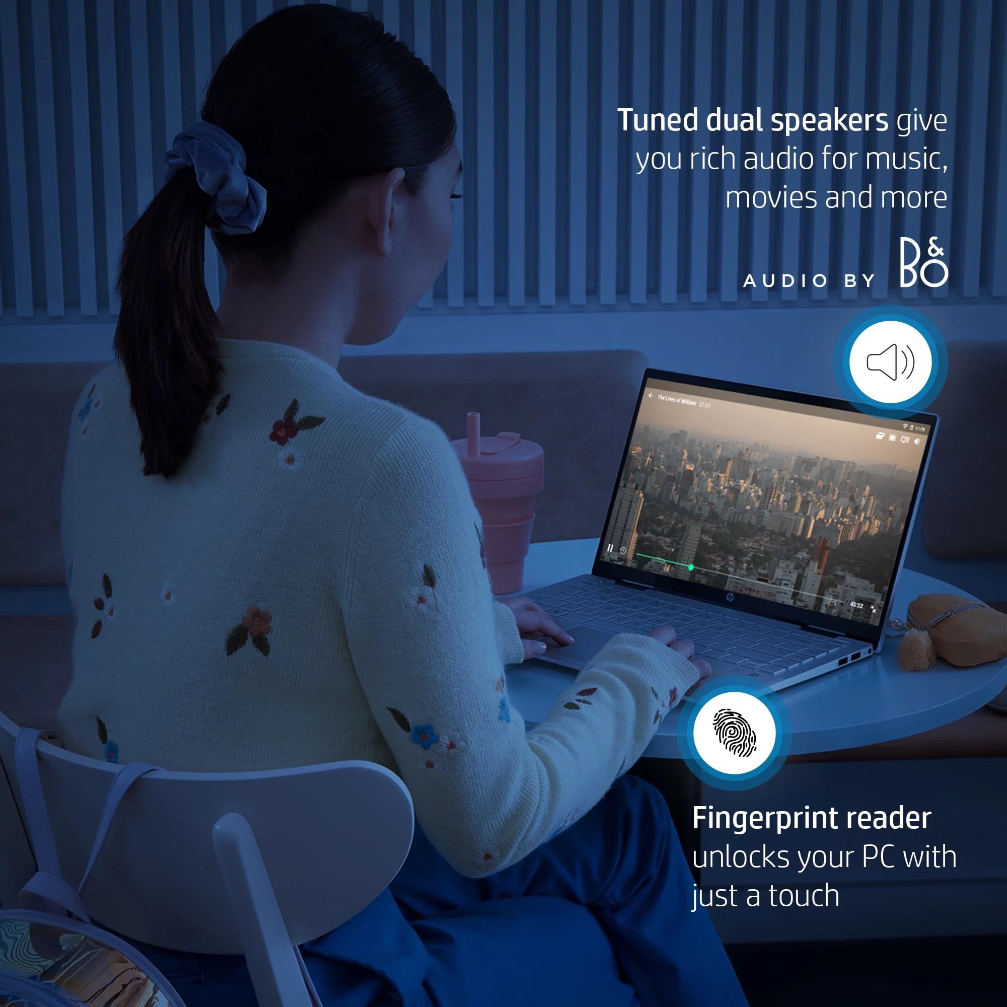 HP Pavilion x360 2 in 1 Laptop, 14' FHD Touchscreen, Intel Core i5 1235U, 16GB RAM, 1TB SSD, Webcam, HDMI, FP Reader, Wi Fi 6, Stylus Pen, Windows 11 Home