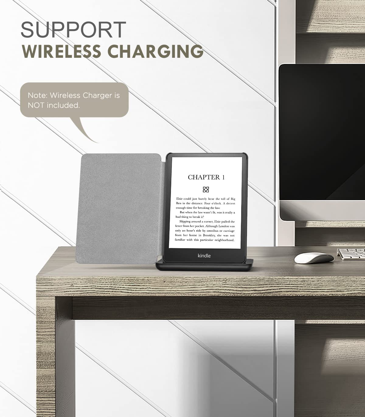 Moko Case For 6.8'' Kindle Paperwhite (11Th Generation 2021) And Kindle Paperwhite Signature Edition, Light Shell Cover With Aut