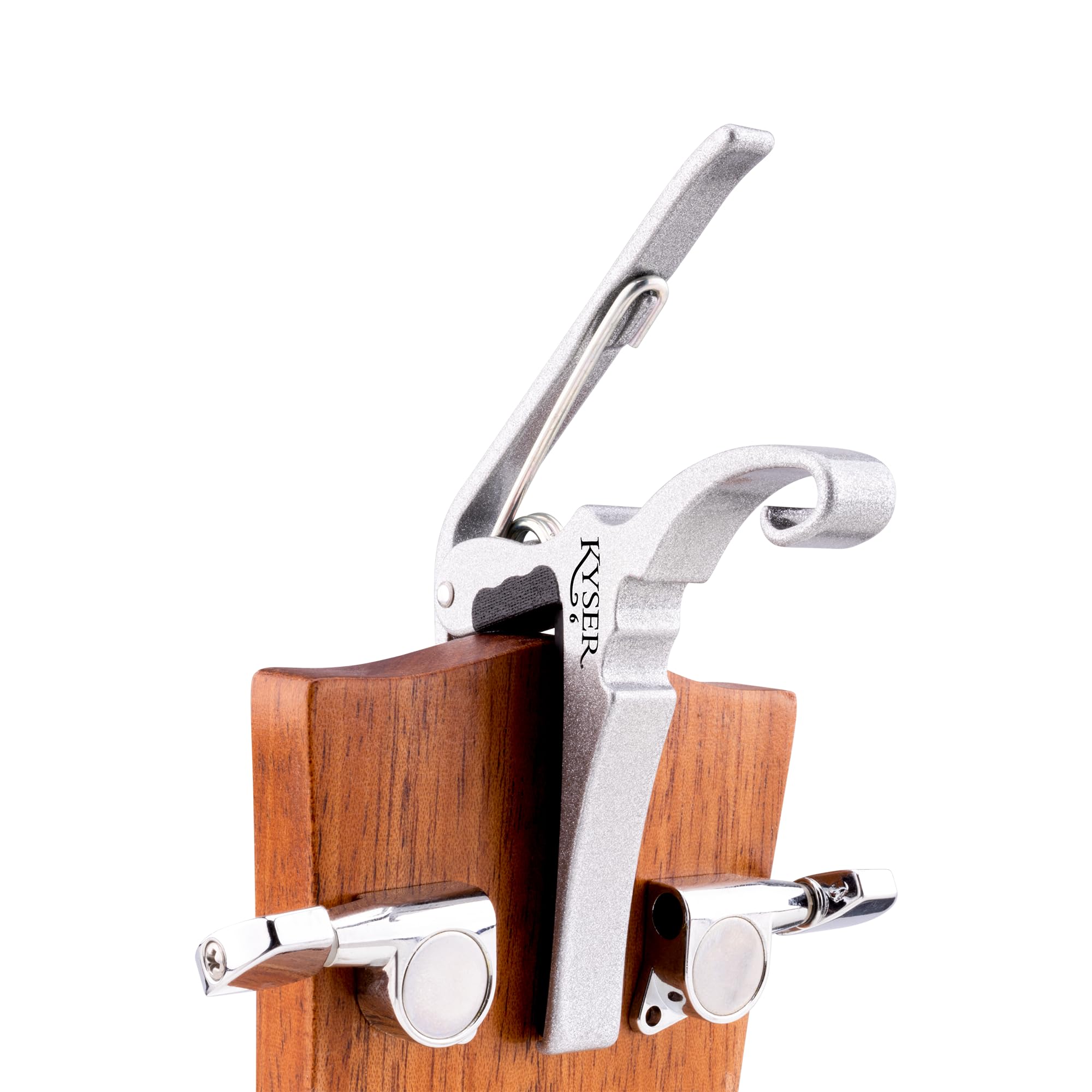 Kyser Quick Change Guitar Capo For 6 String Acoustic Guitars, Silver, Kg6Sa