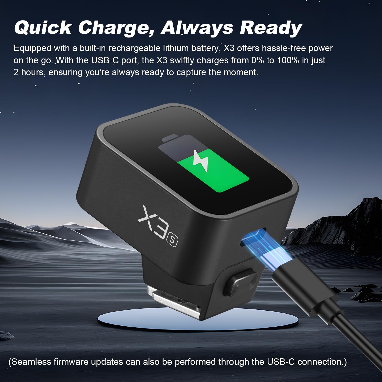 Godox X3S X3 S Ttl Wireless Flash Trigger For Sony Camera,Oled Touchscreen Flash Transmitter,Built In Lithium Battery+Quick Char