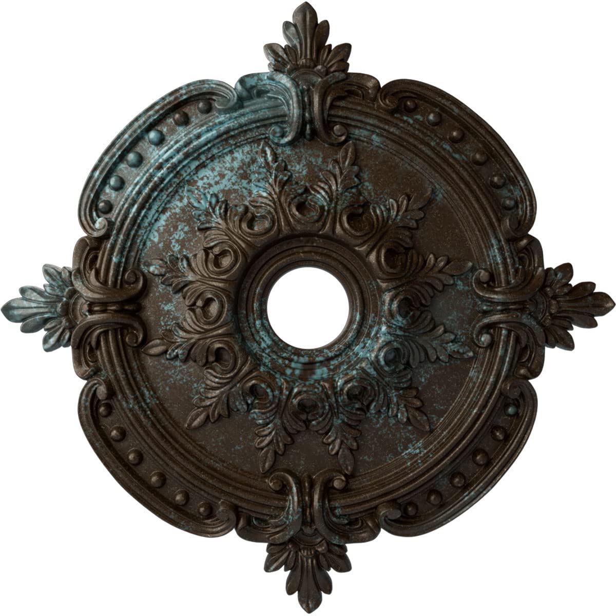 Ekena Millwork CM28BEBBS Ceiling Medallion, Bronze Blue Patina