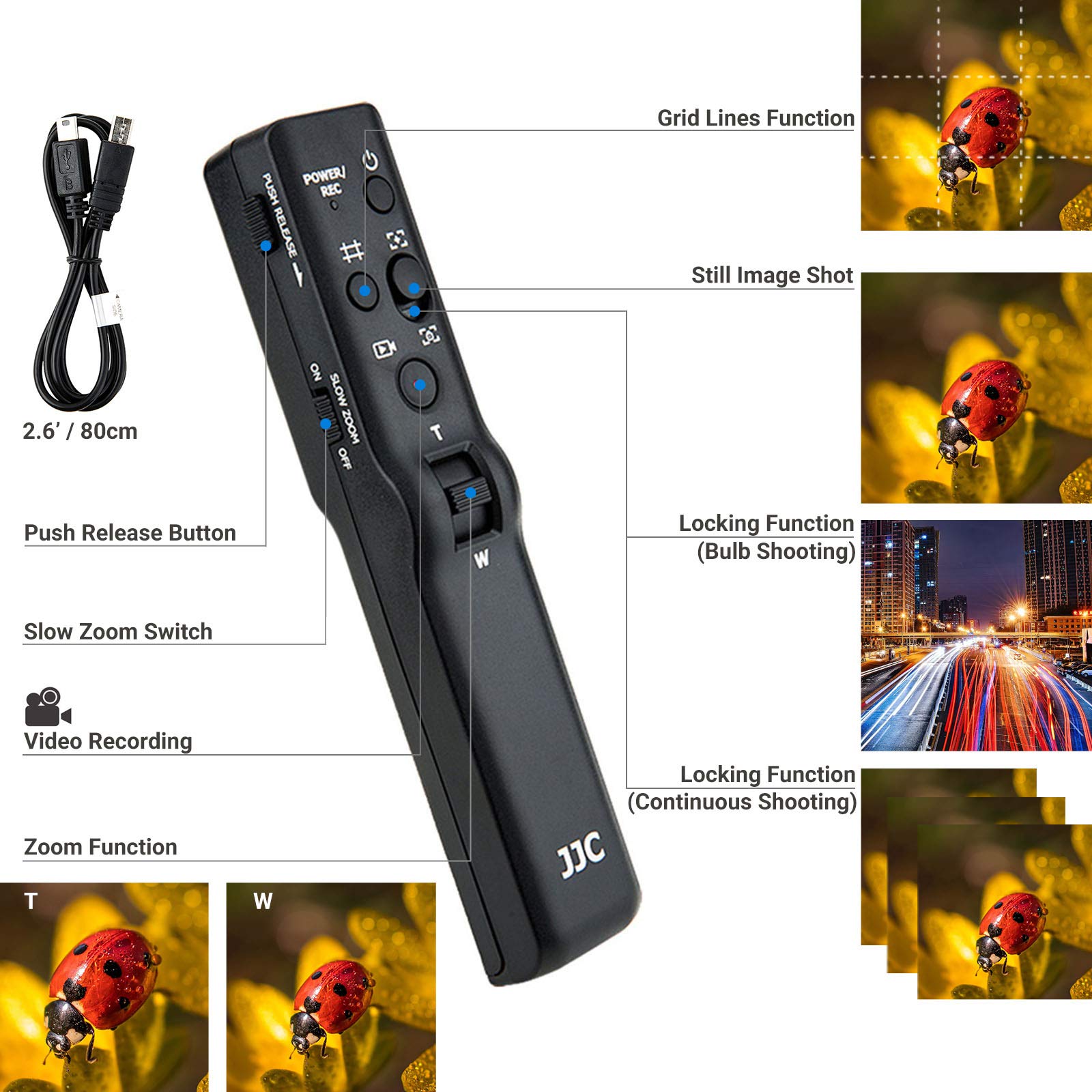 Camera Remote Control Tripod Rplac Vct Vpr1 For Sony A7R V A7Rv A7 Iv Iii Ii Zv 1 A6600 A6500 A6400 A6300 A6100 A6000 A1 A7Siii