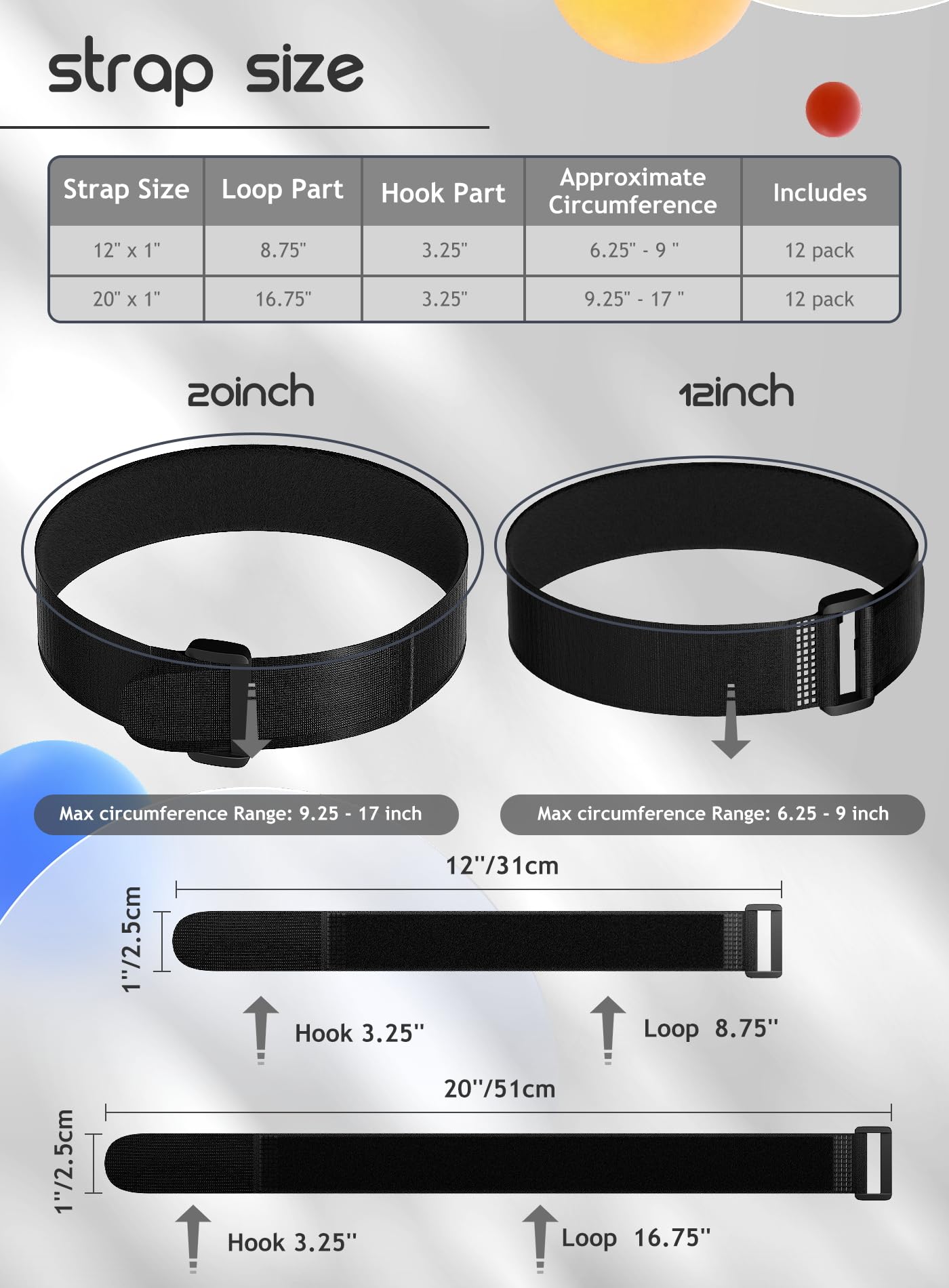 24 Pack Reusable Fastening Cable Straps Cable Ties Set Adjustable Multipurpose Hook And Loop Cord Ties Securing Straps Cable Man