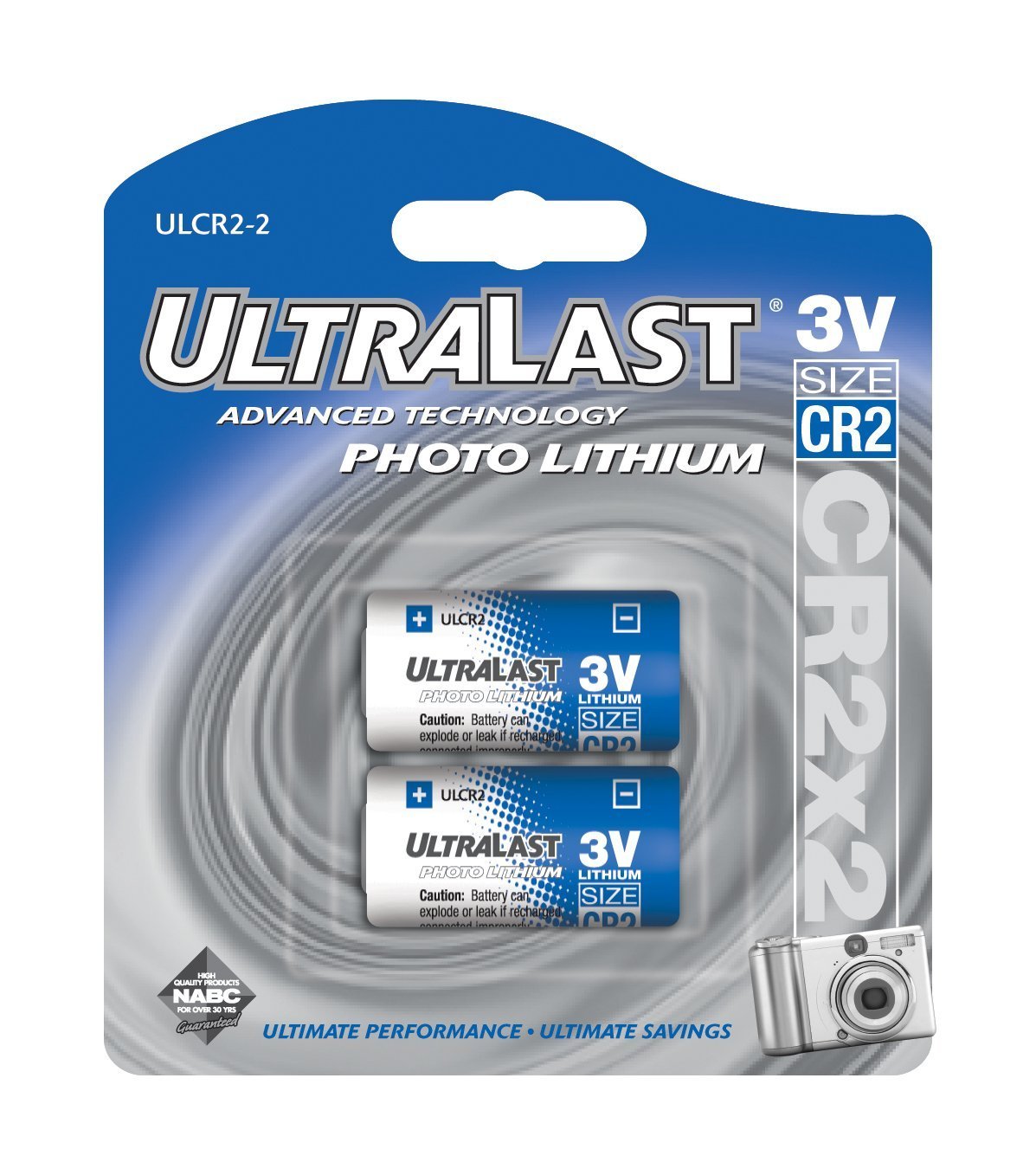 Ultralast UL-CR2/2 Lithium CR2 Photo Batteries