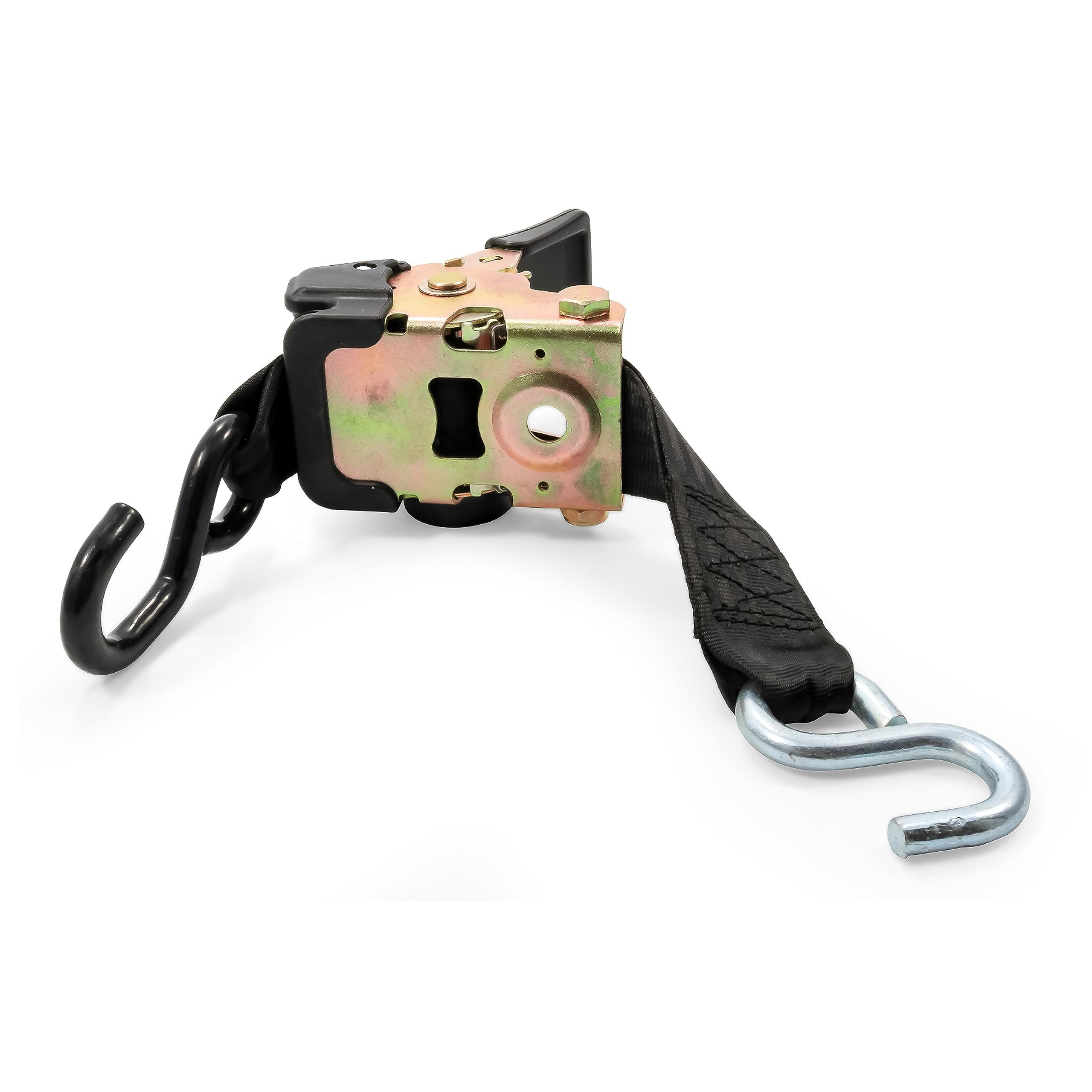 Camco Retractable Transom Tie Down Straps | Break Strength Of 3,330Lbs And Safe Working Load Of 1,100Lb | 2-Pack, Durable Polyes,WBIASB01M5AJ9K5