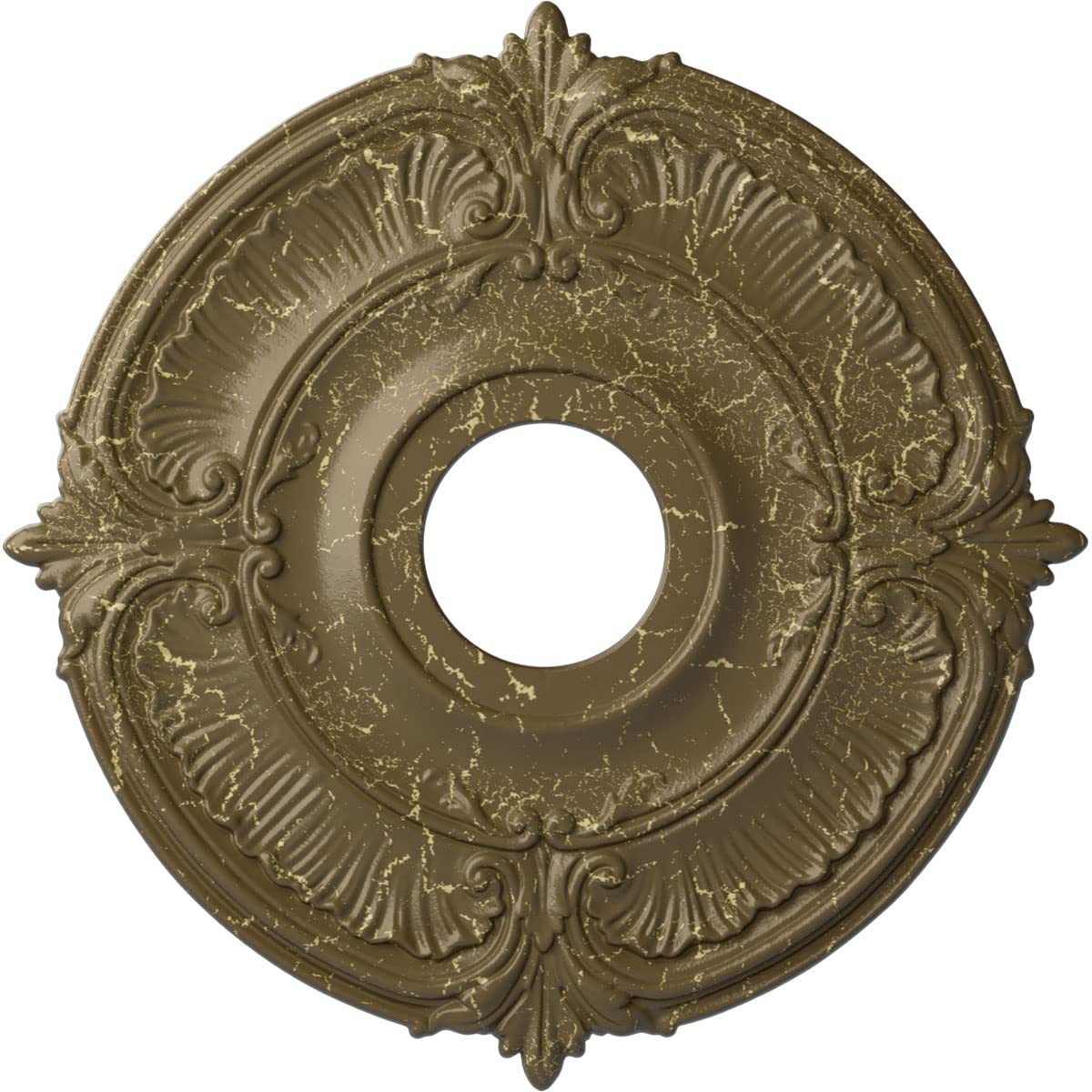 Ekena Millwork Cm18Atmmc Attica Ceiling Medallion, 18''Od X 4''Id X 5/8''P (Fits Canopies Up To 5''), Hand Painted Mississippi M