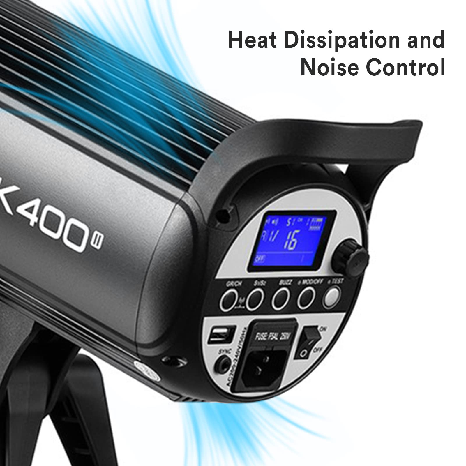 Godox Sk400Ii 400Ws Bowens Mount Photo Studio Strobe Flash Monolight Light For Commerce Product Portrait Lifestyle Photography