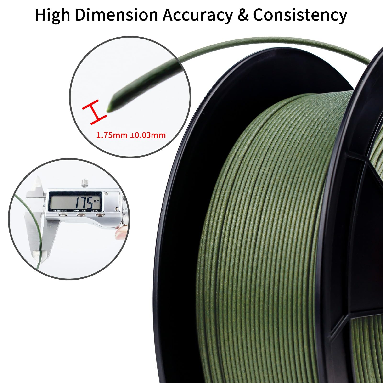 Ziro Carbon Fiber Pla Filament 1.75Mm, Cf-Pla 3D Printer Filament, Reinforced Pla Colorful 0.8Kg, 15% Carbon Fiber Contained Spo