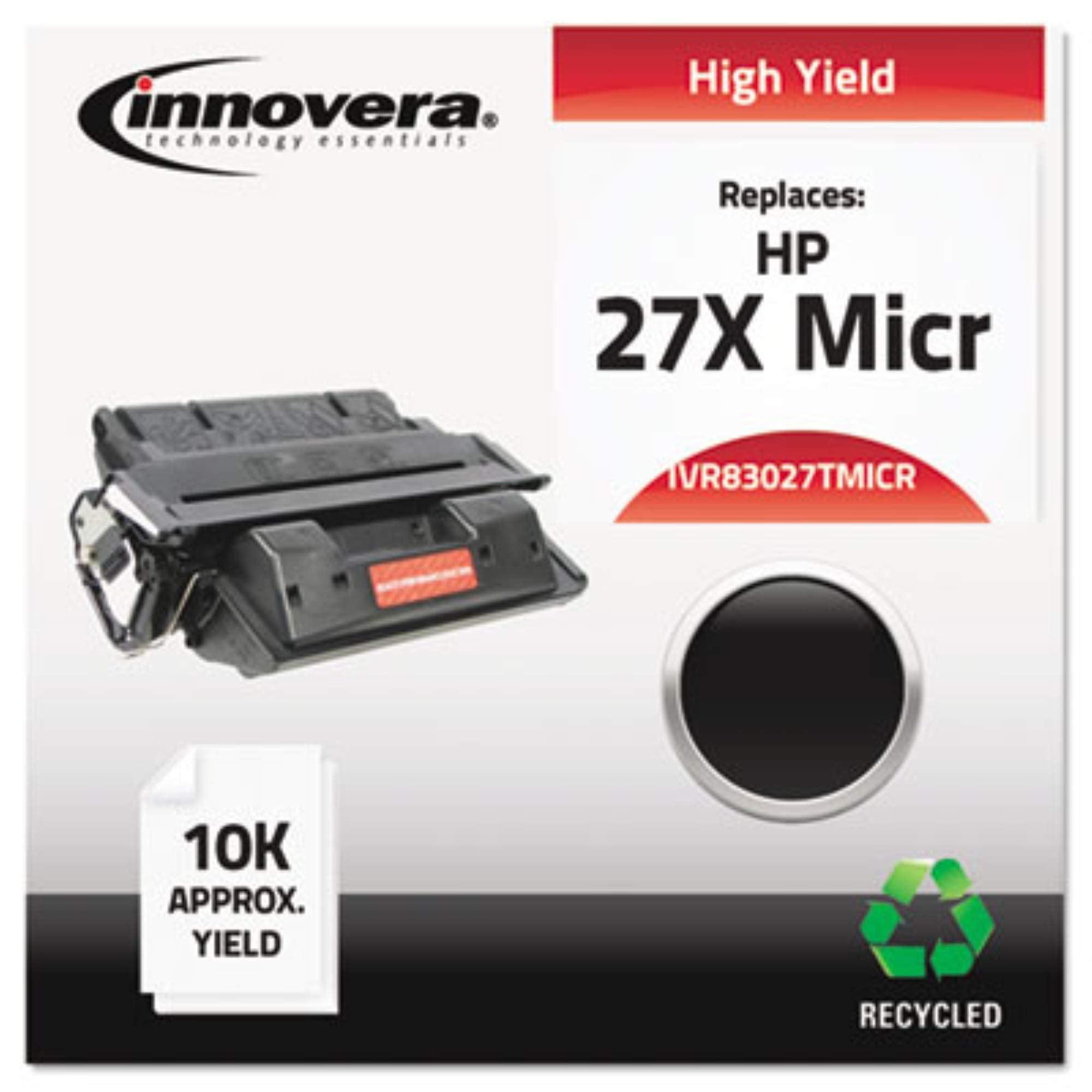 Innovera 83027Tmicr Remanufactured C4127X(M) (27Xm) High Yield Micr Toner, Black