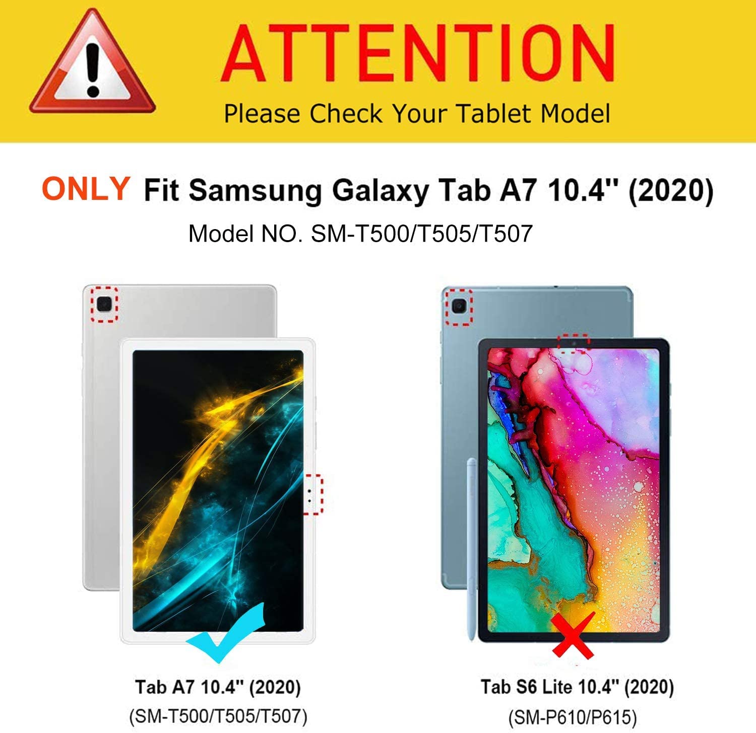 Case For Galaxy Tab A7 10.4 Case 2020 Tablet Model Sm T500/T505