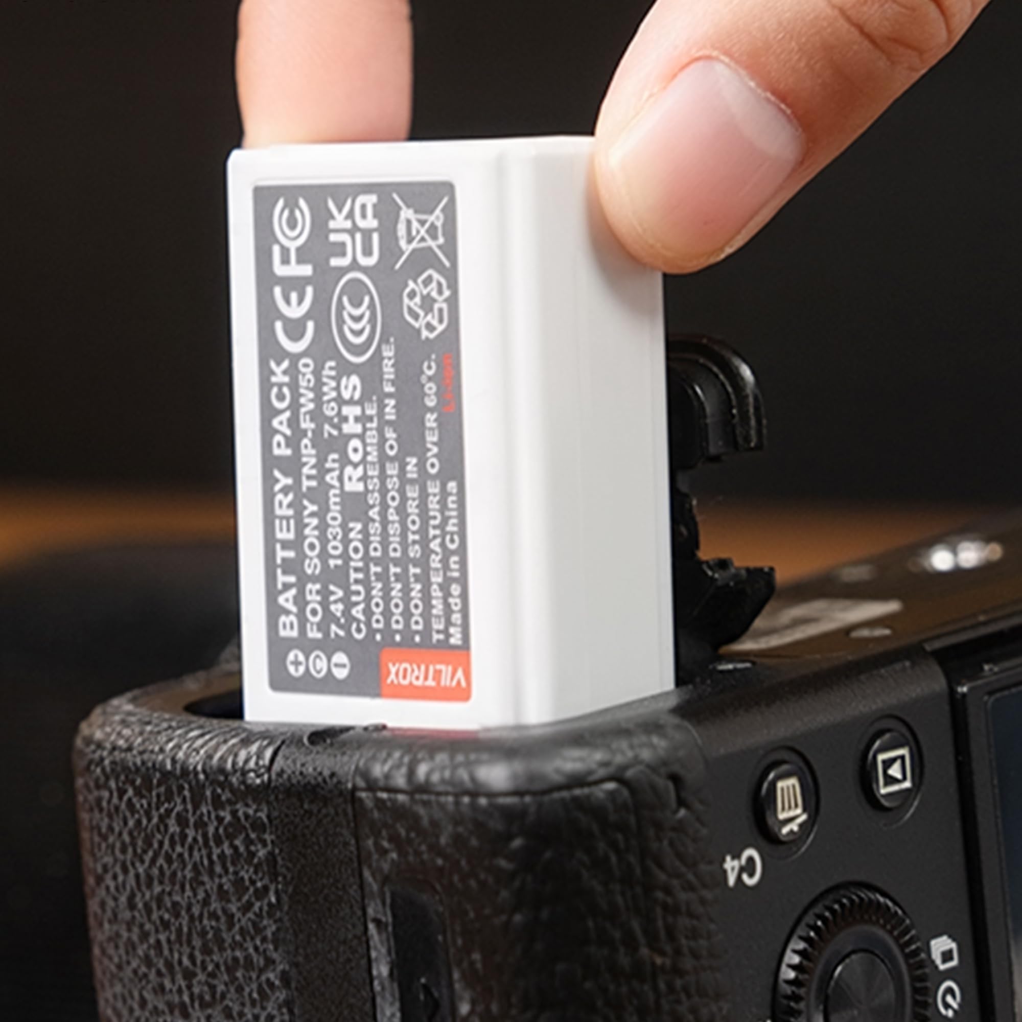 Viltrox Camera Battery Tnp-Fw50 For Sony Ilce-5100 5000 6500 6400 6300 6100 6000 7 7R 7S 7Sm2 7M2 Zv-E10 Dsc-Rx10 10M4 10M3 10M2