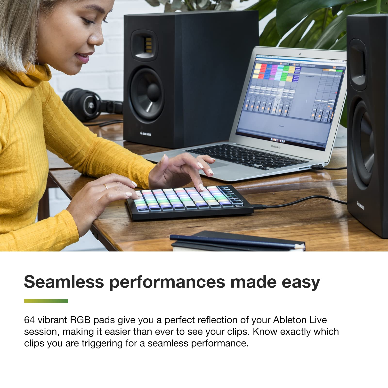 Novation Launchpad Mini Mk3]   Portable Midi 64 Pad, Usb Grid Controller For Ableton Live And Logic Pro Performances