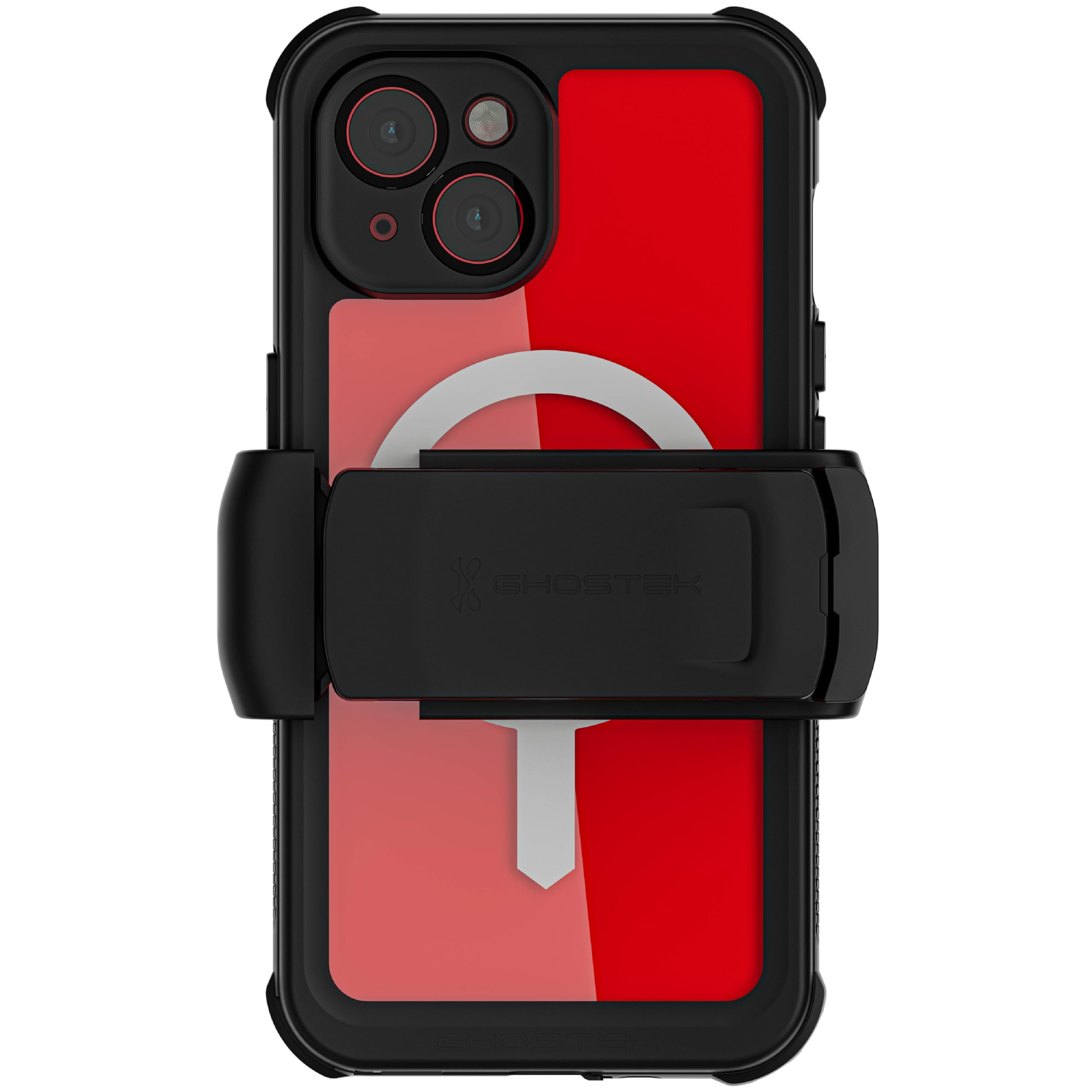 Ghostek Nautical Waterproof Apple iPhone 15 Case with Holster Belt Clip - Screen & Camera Protector, MagSafe Compatible, Rugged