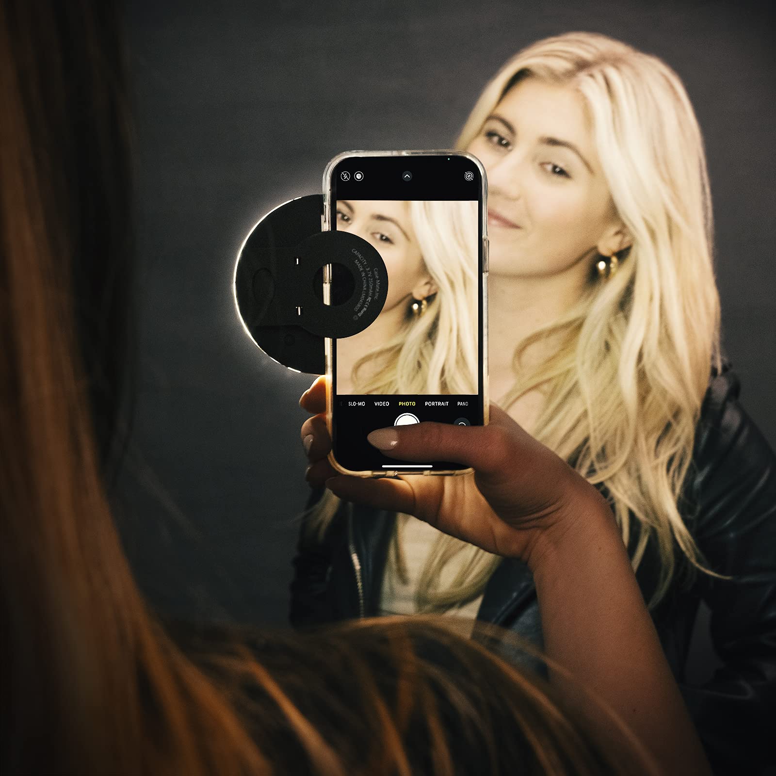 Lumee Studio Clip Light   Led Ring Light For Laptops, Monitors, Smartphones, Tablets   Portable And Rechargeable   Black