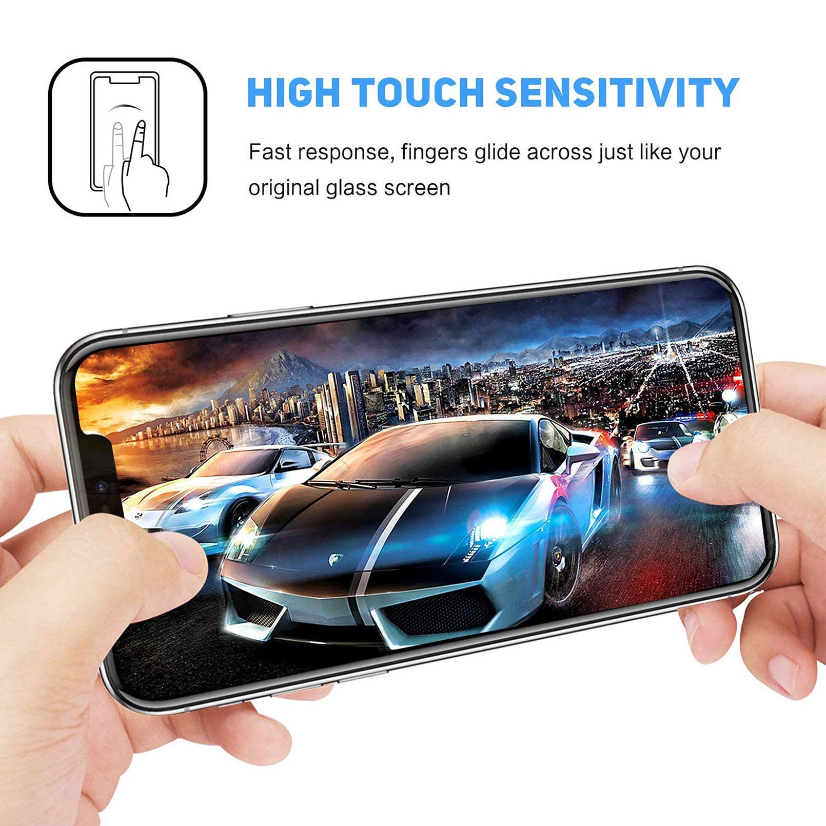 For Blackview Bv8800 Screen Protector Tempered Glass, Kjyf [3 Pack] High Clear [9H Hardness] [Bubble Free] Screen Tempered Glass