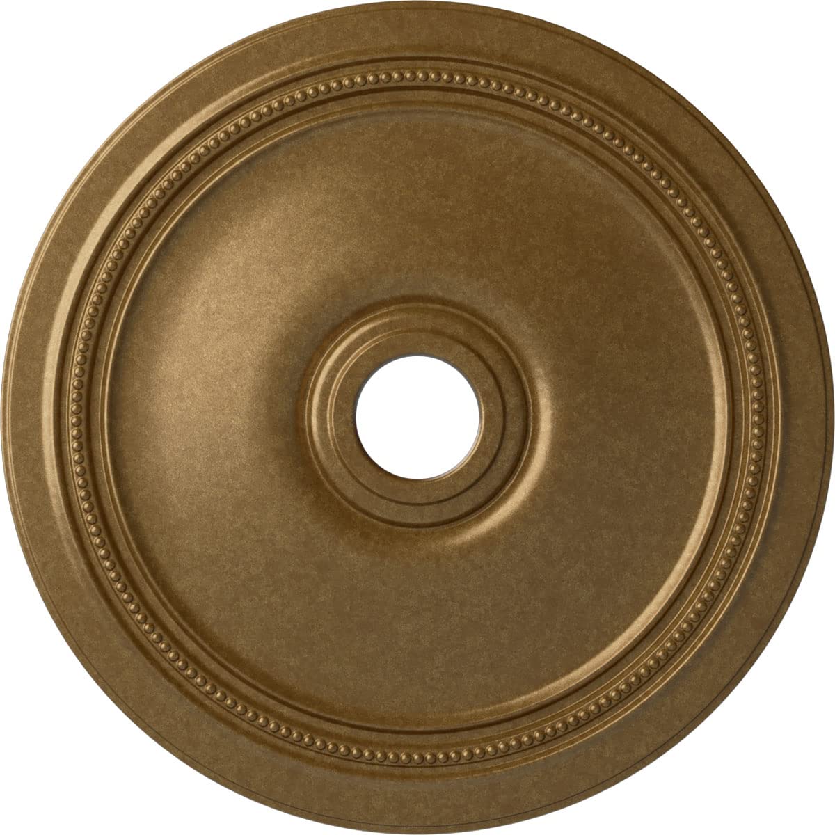 Ekena Millwork CM24DIPAS Diane Ceiling Medallion, 24OD x 3 5/8ID x 1 1/4P (Fits Canopies up to 6 1/4), Hand-Painted Pale Gold