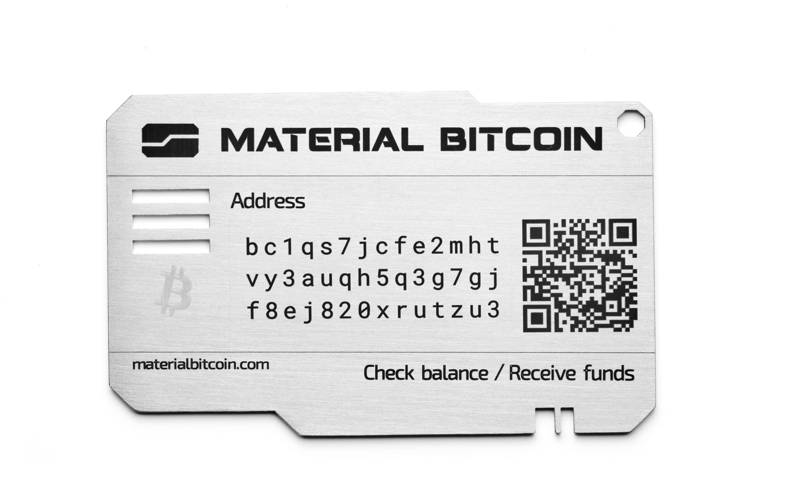 Material Bitcoin Standard | The Only Ready To Use Bitcoin Wallet | Physical Bitcoin Wallet | Unhackable | Crypto Cold Storage
