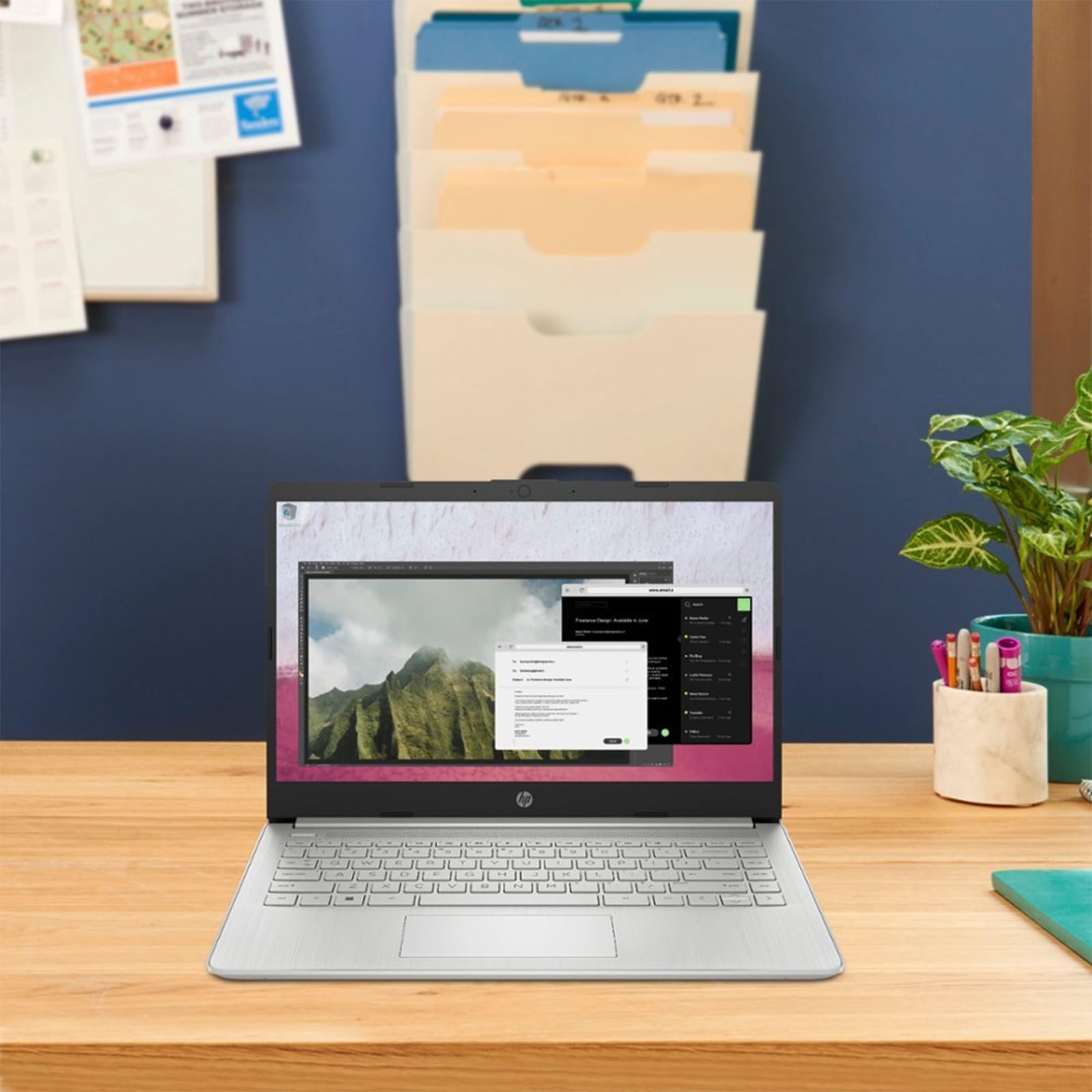 Hp 14'' Laptop For Student And Business,Ultral Light Laptop,Business Laptop,Intel Celeron N4120 Processor,4Gb Ram,128Gb Emmc,Int