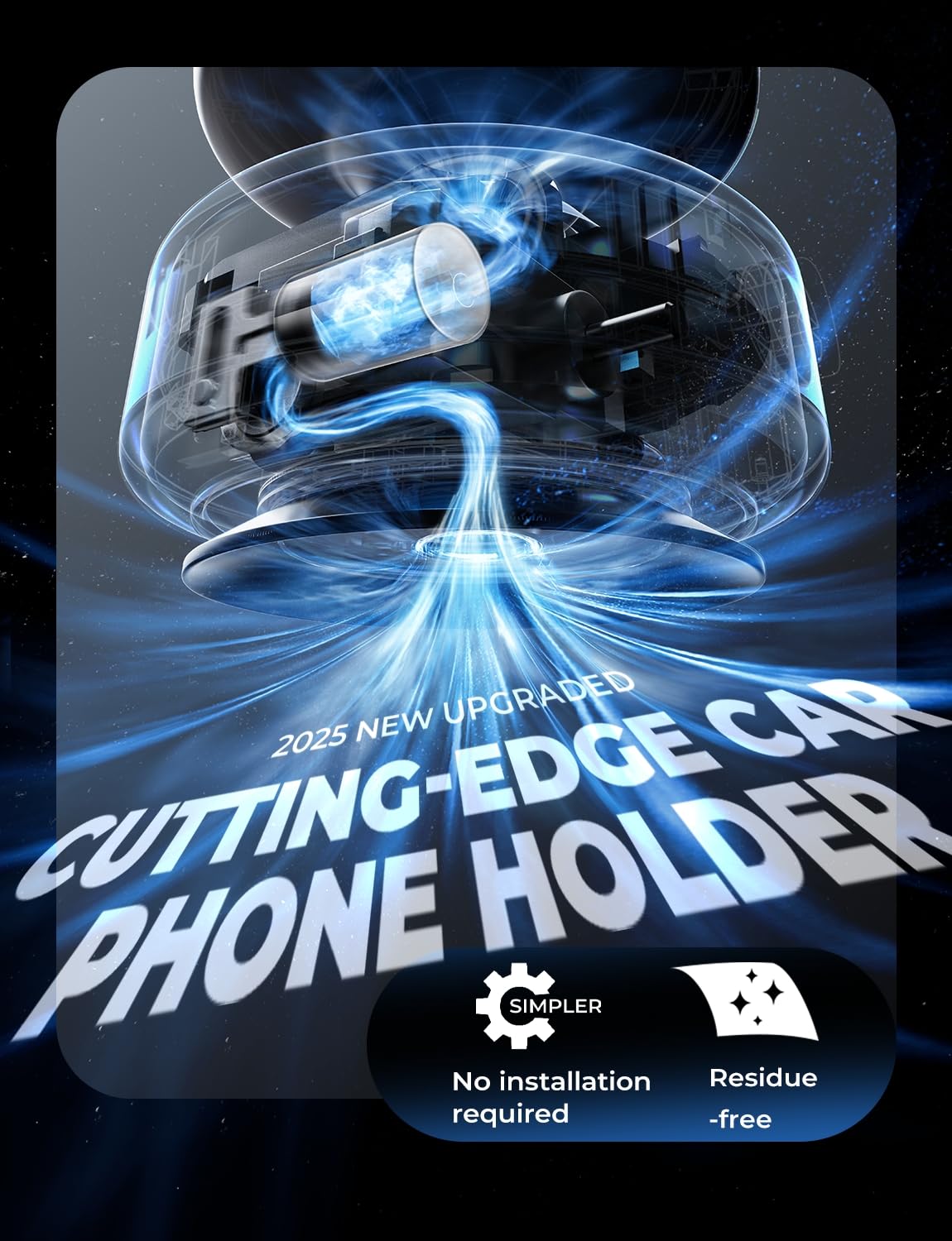 Lisen Car Phone Holder, Suction Phone Mount For Magsafe, 360 Rotation Vacuum Magnetic Phone Holder For Content Creator Gym (Carb