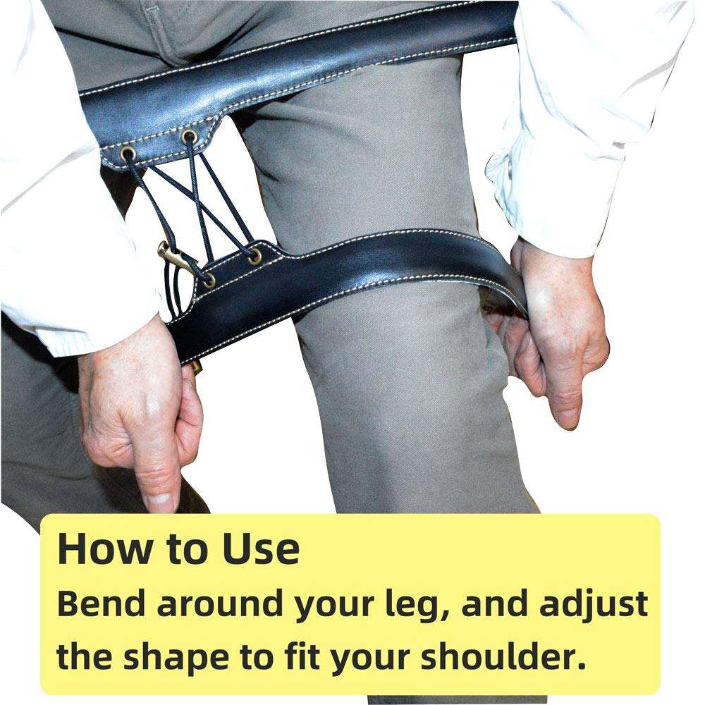 Adorence Saxophone Shoulder Strap   Handmade Leather Saxophone Harness Strap, No Neck Stress, Lengthened For Tenor/Baritone/Alto