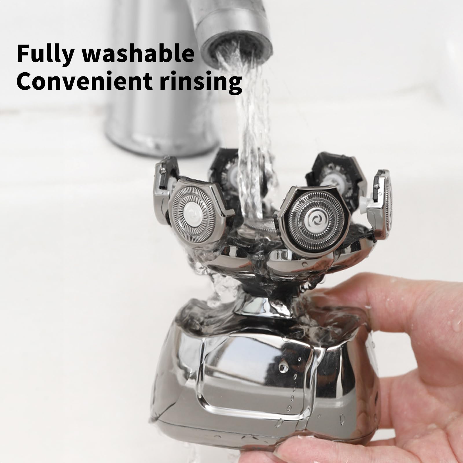 Cordless 7D Head Shavers For Bald Men Multifunctional Rechargeable Electric Razor Ipx6 Waterproof For Home Travel