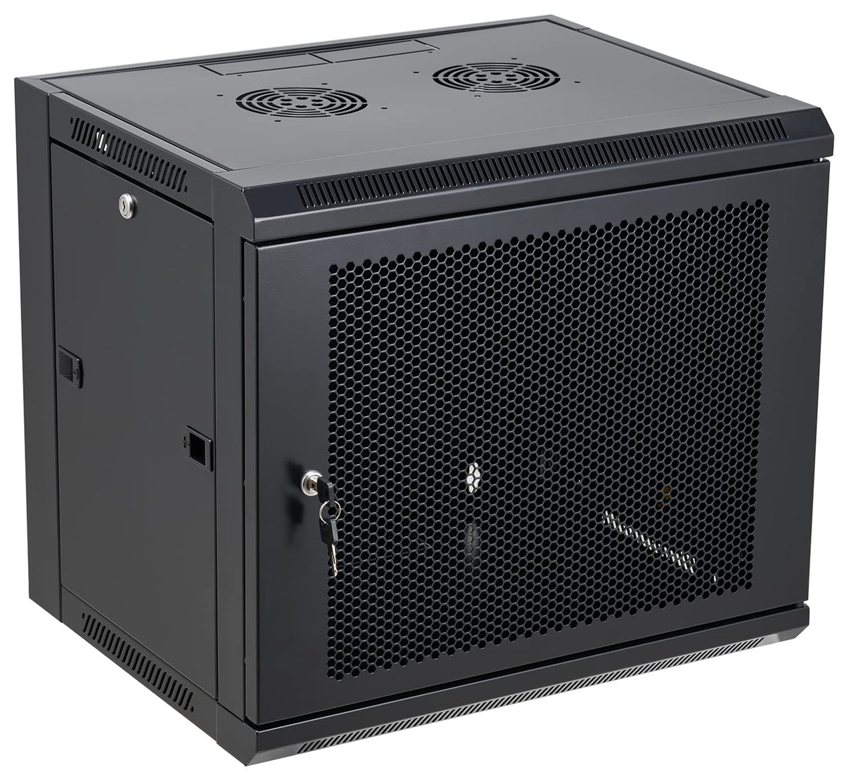 Tedgetal 9U Wall Mount Server Cabinet Network Rack Vented Enclosure Locking Door