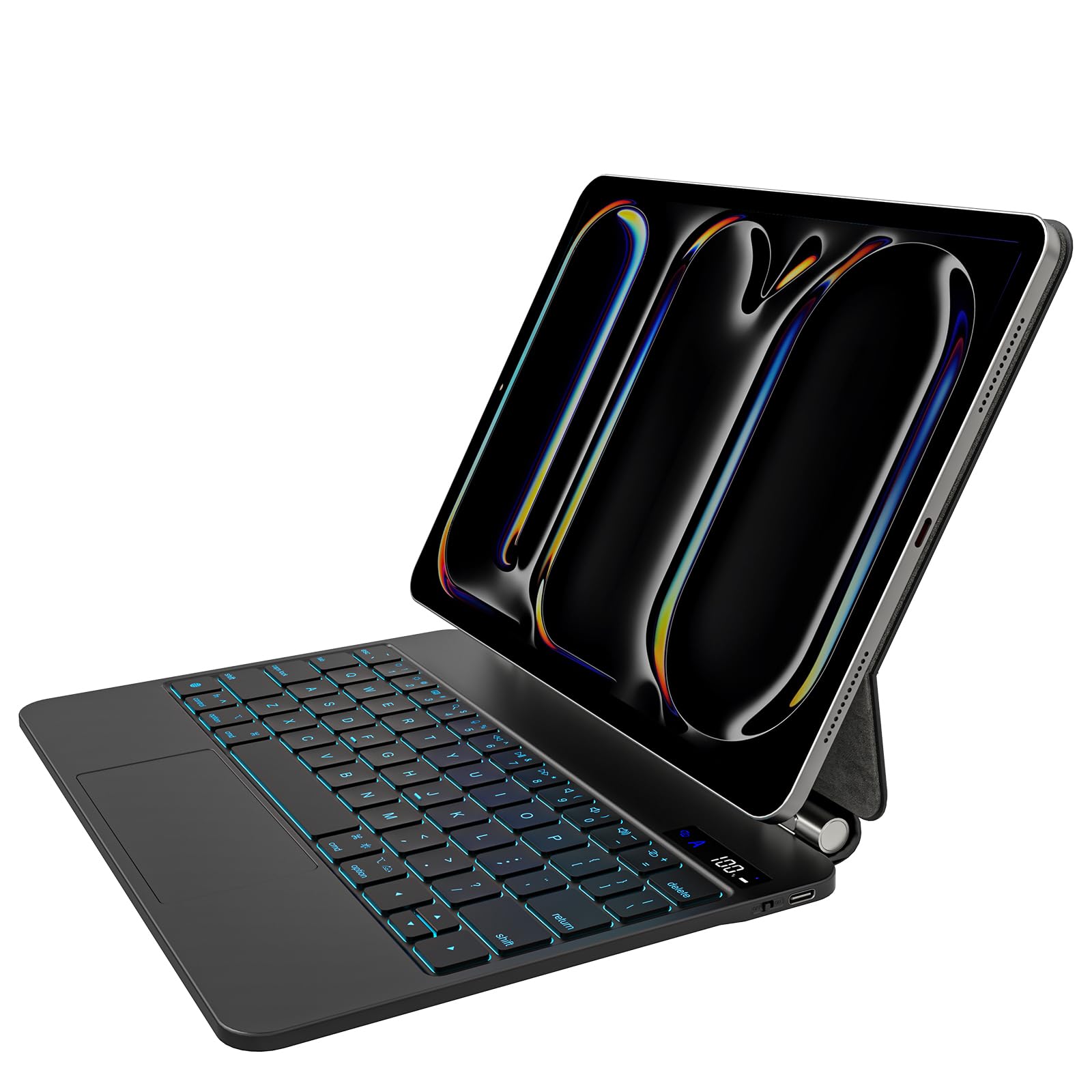 Emoonland Keyboard Case For Ipad Pro 11 Inch 2024 & Ipad Pro M4   Magic Keyboard With Trackpad, Easy Set Magnetic Stand, 7 Color