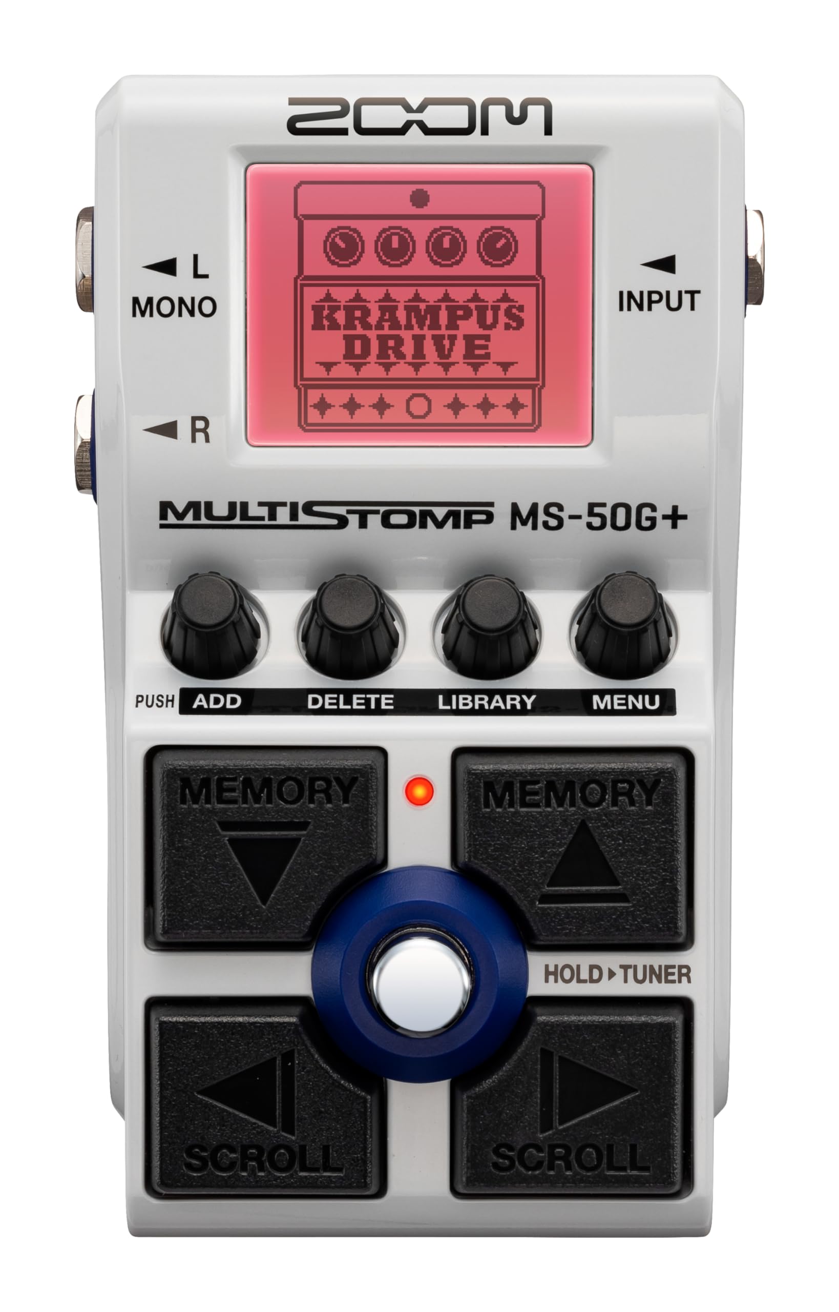 Zoom MS-50G+ MultiStomp Guitar Effects Pedal, Single Stompbox, 100 effects, Stereo Outputs, Tuner, Featuring Drives, Modulations
