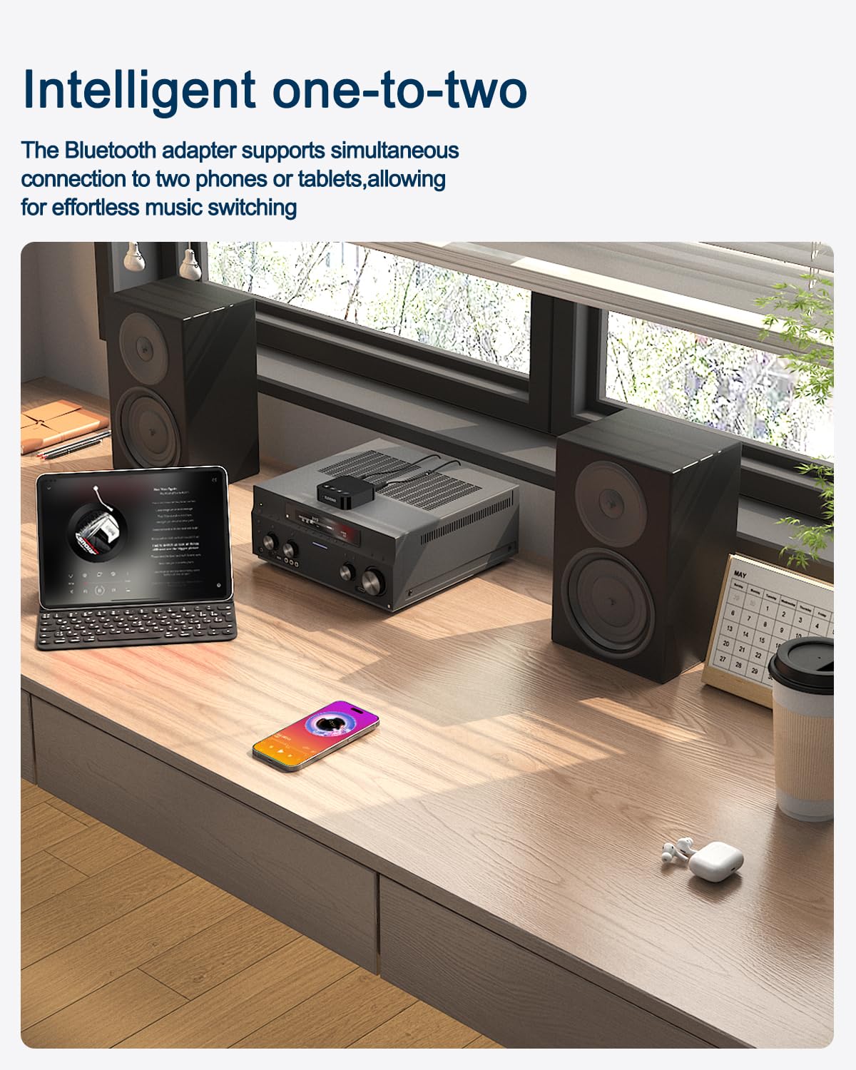 Bluetooth To Rca Adapter For Stereo Receiver   Bluetooth Receiver With Volume Control Wireless Audio Adapter Works With Smartpho