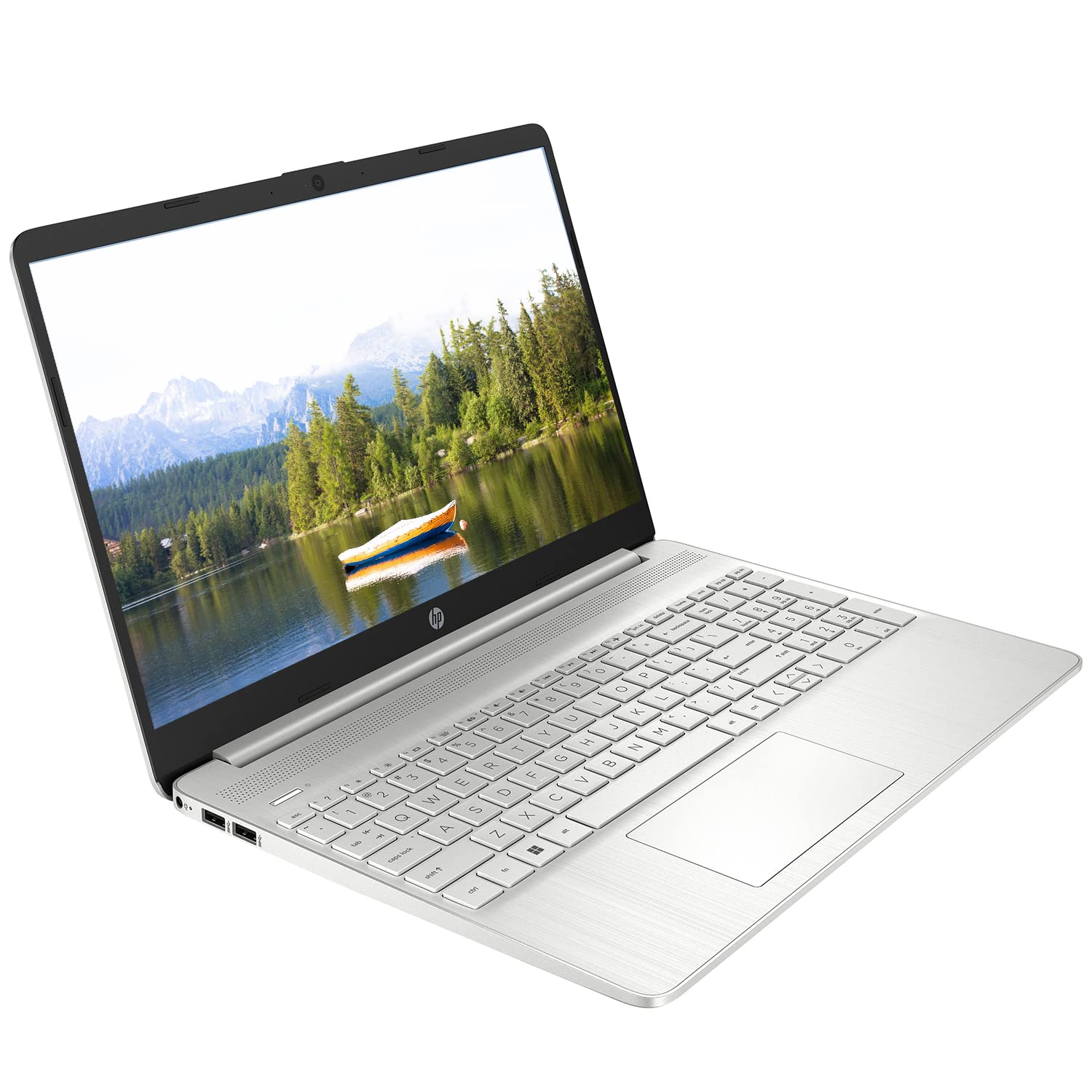 HP 15 Notebook, 15.6' HD Screen, Intel Core i3 1115G4, 12GB DDR4 RAM, 256GB PCIe SSD, Webcam, HDMI, SD Card Reader, Wi Fi, Windows 11 Home, Natural Silver