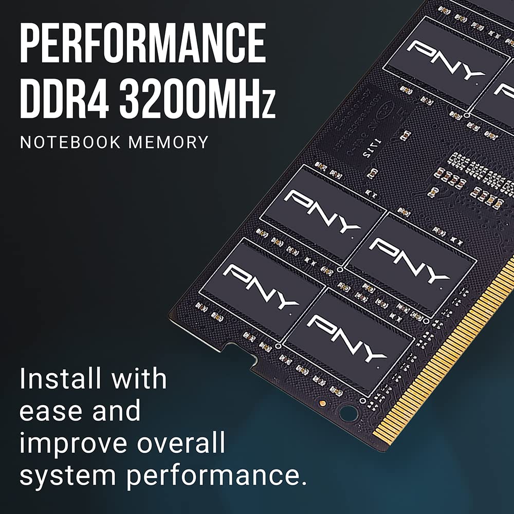 Pny Performance 16Gb (2X8Gb) Ddr4 Dram 3200Mhz (Pc4 25600) Cl22 (Compatible With 2933Mhz, 2666Mhz, 2400Mhz Or 2133Mhz) 1.2V Note