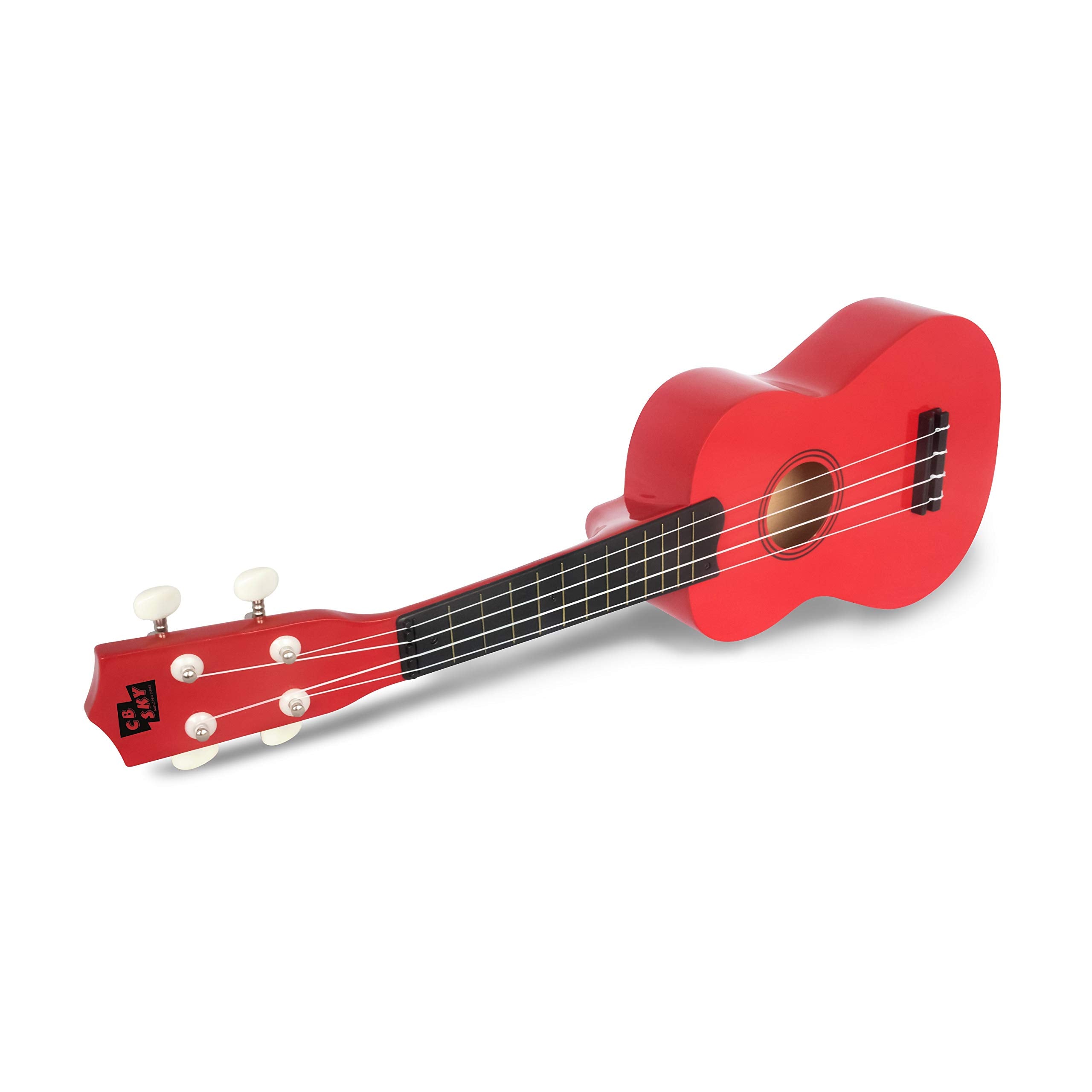 Cb Sky Soprano Ukulele 21''/53Cm Beginners, Students Kids Guitar (Red)