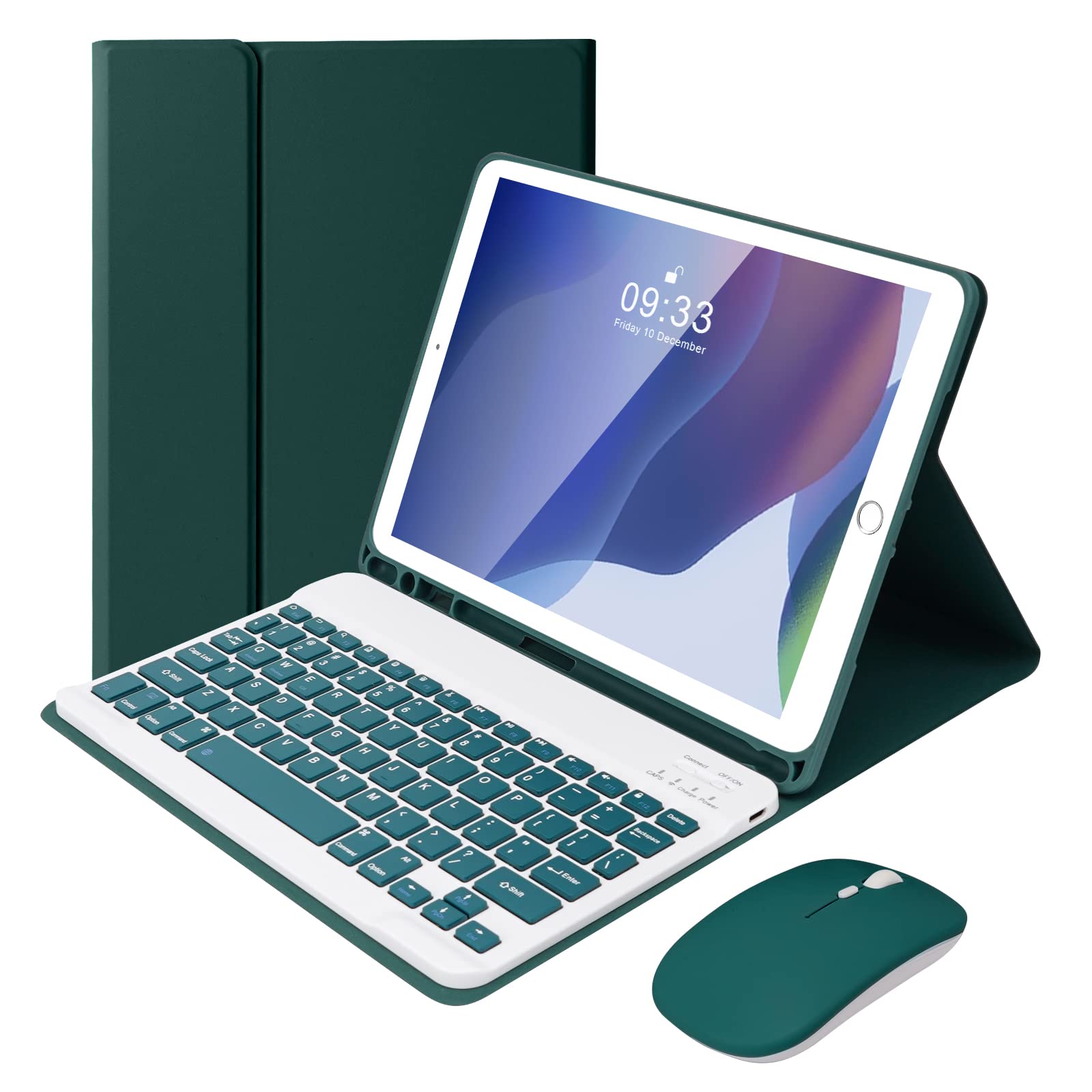 Soppy Keyboard Case With Mouse For Ipad, Bluetooth Keyboard For Ipad 9Th Gen./8Th Gen./7Th Gen 10.2 Inch, Ipad Air 3, Ipad Pro 1