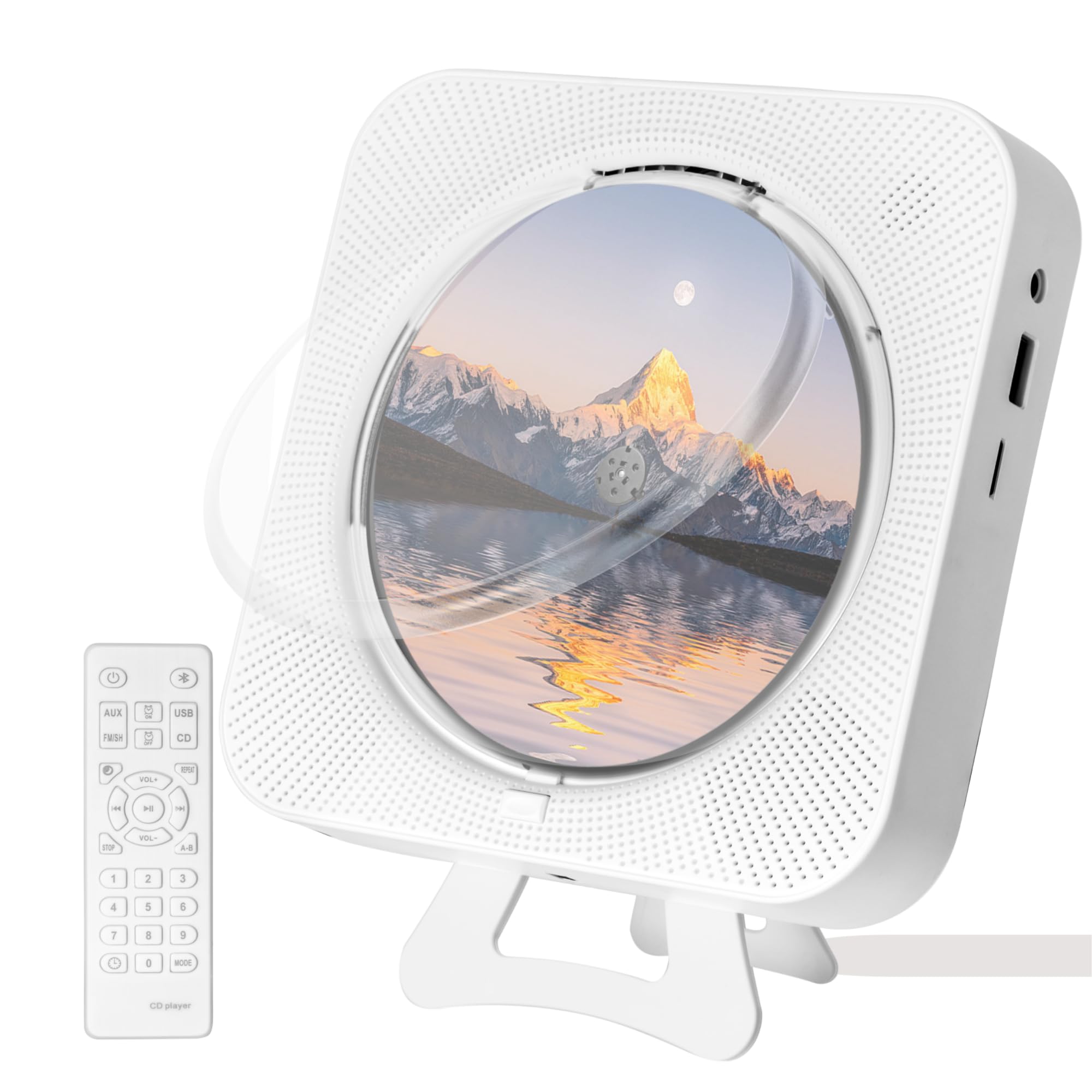 Austepax Cd Player Portable With Bluetooth Portable Cd Player With Speakers Small Cd Player Portable With Remote Control Portabl