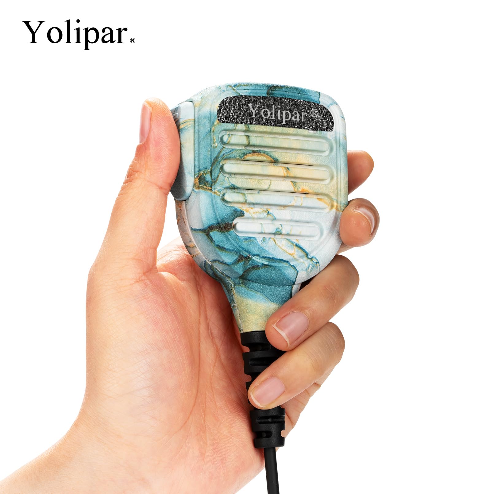 Yolipar Water Proof Microphones Compatible With Baofeng Radios Bf F8Hp Uv 82 Uv 5R And Kenwood Btech Retevis Tyt Radios Speaker