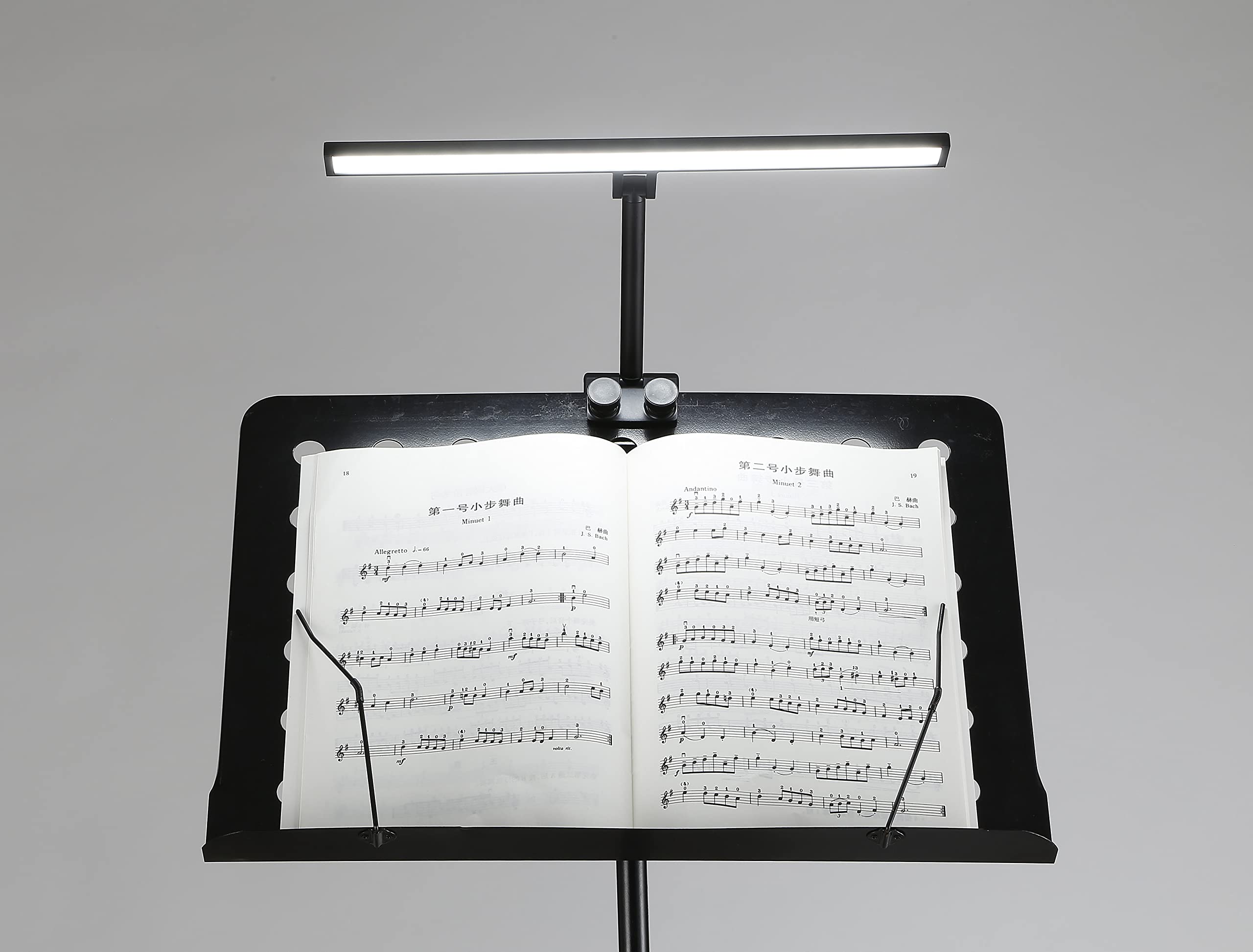Aetee Music Stand Lights Clip On Led Rechargeable With Built In 4000Mah Lithium Battery Operated Type C Eye Care Music Sheet Lam
