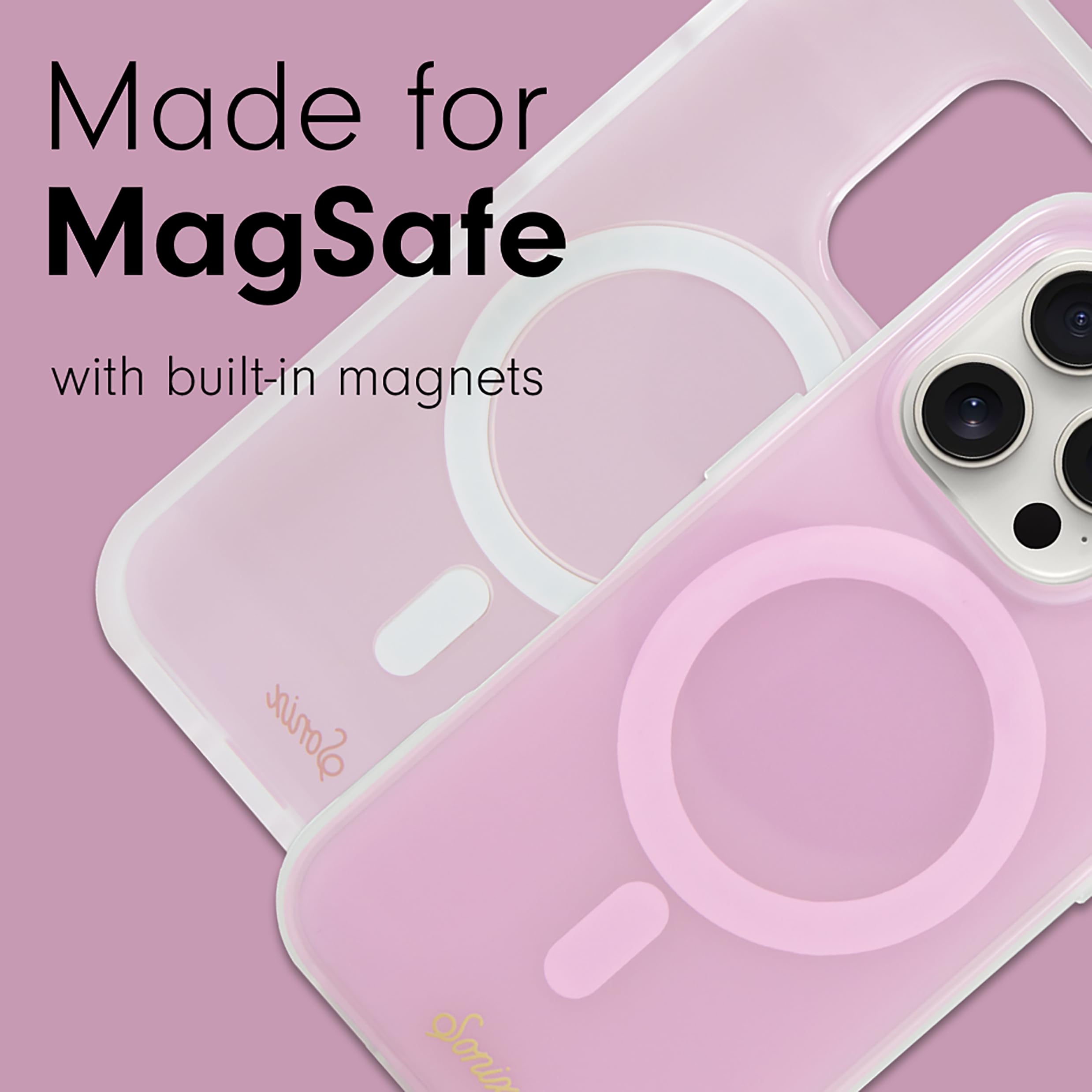 Sonix Case For Iphone 16 Pro | Compatible With Magsafe | 10Ft Drop Tested | Jelly Pink