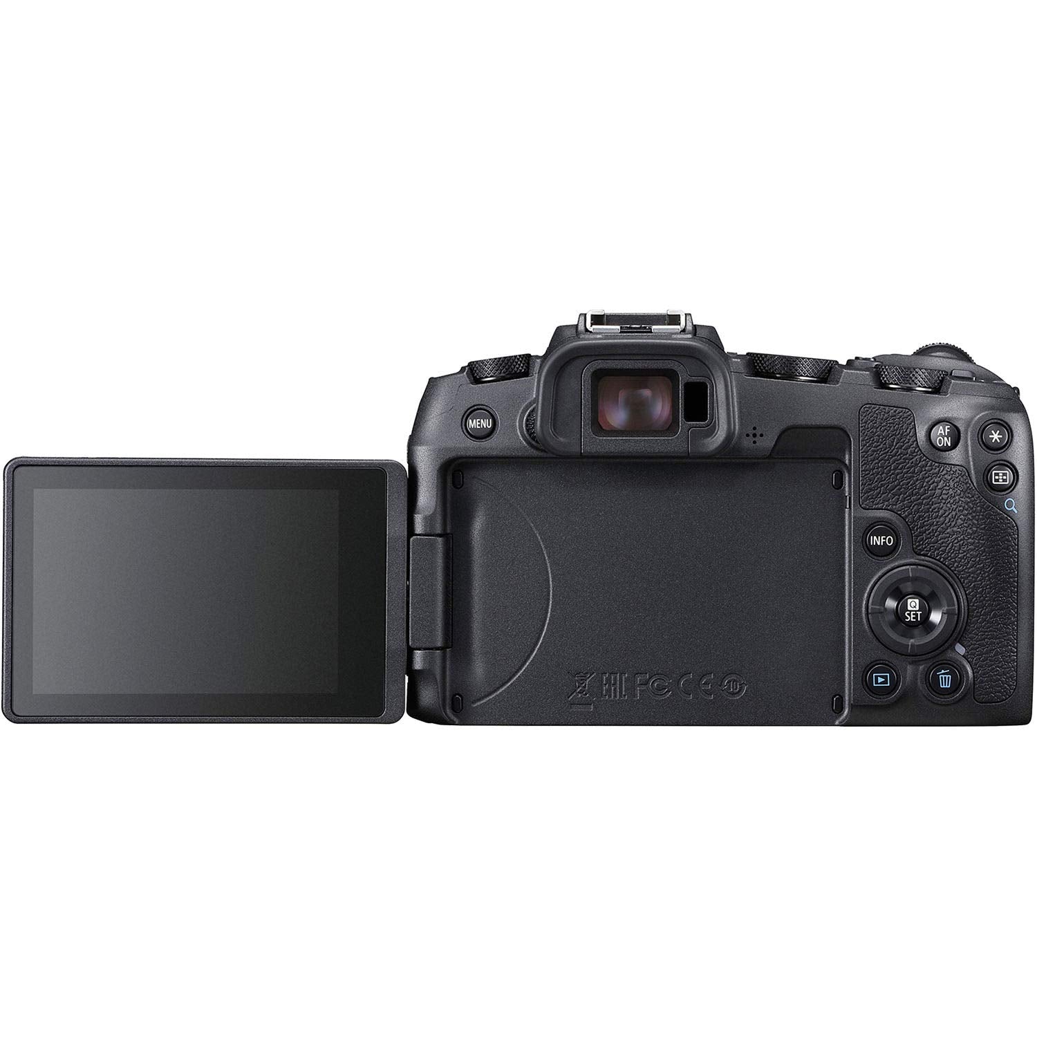Canon EOS RP Full Frame Mirrorless Vlogging Portable Digital Camera with 26.2MP Full Frame CMOS Sensor, Wi Fi, Bluetooth, 4K Video Recording and 3.0� Vari Angle Touch LCD Screen, Body, Black,