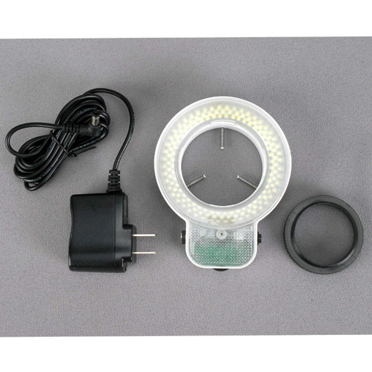 Microscope 144 Led Amscope Led 144S 144 Led Adjustable Microscope Compact Ring Light + Ad ...