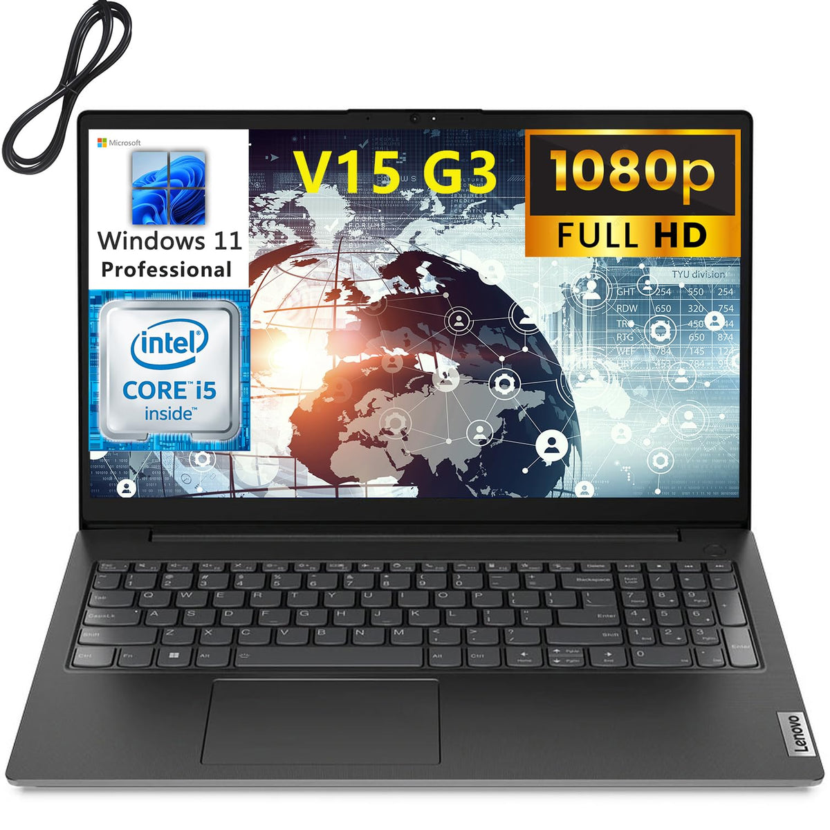 Lenovo 2023 Newest V15 G3 Business Laptop Computer, 15.6'' Fhd Display, 12Th Gen Intel 10 Cores I5 1235U (Beat I7 1195G7), 40Gb