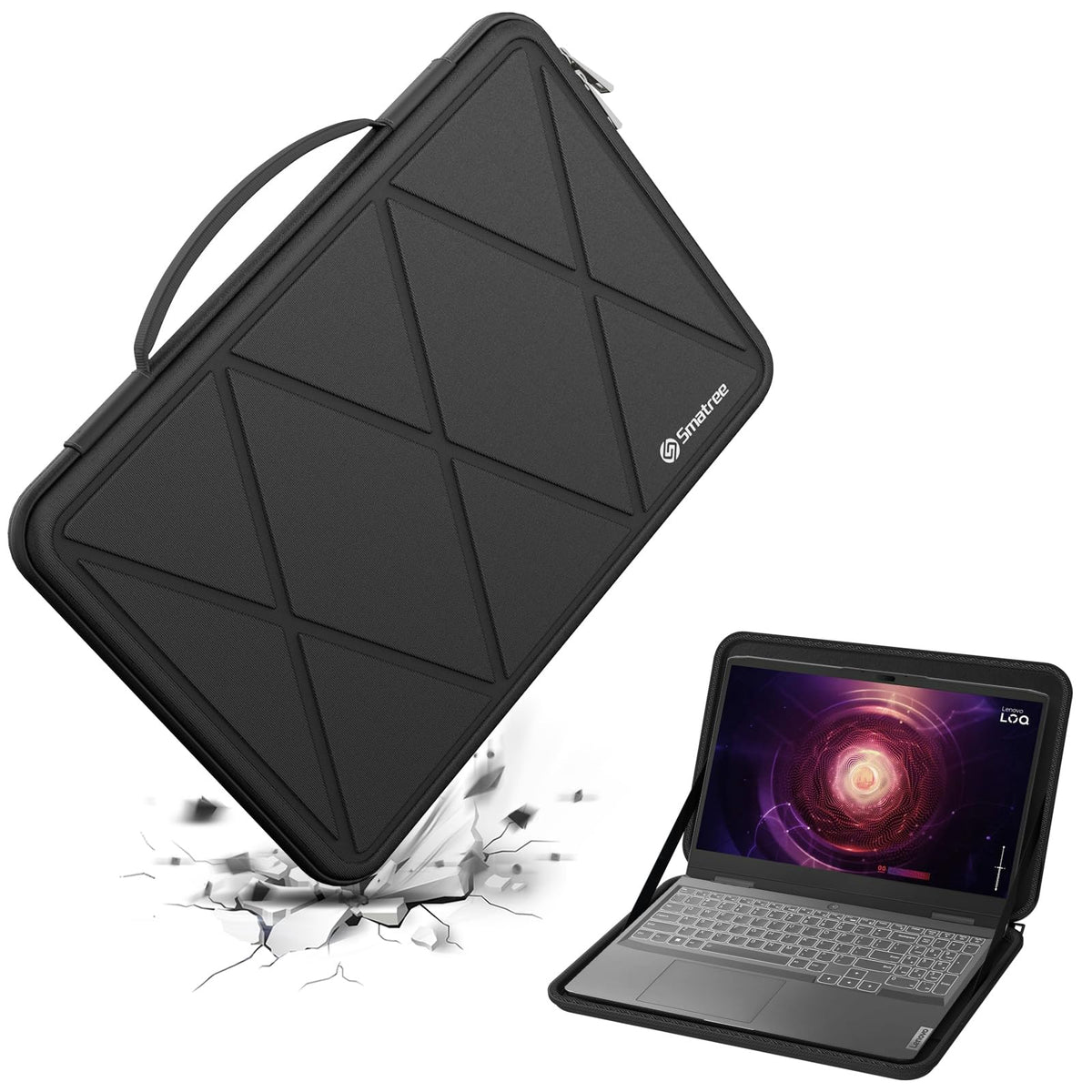 Smatree Hard EVA Protective Sleeve Case Compatible for 16 inch Lenovo Legion Pro 5i/5 Gen 10, for 15.6 inch Lenovo LOQ 15APH8/15IRH8, IdeaPad Gaming 3i Gen 7/Gaming 3 Laptop (X8303)