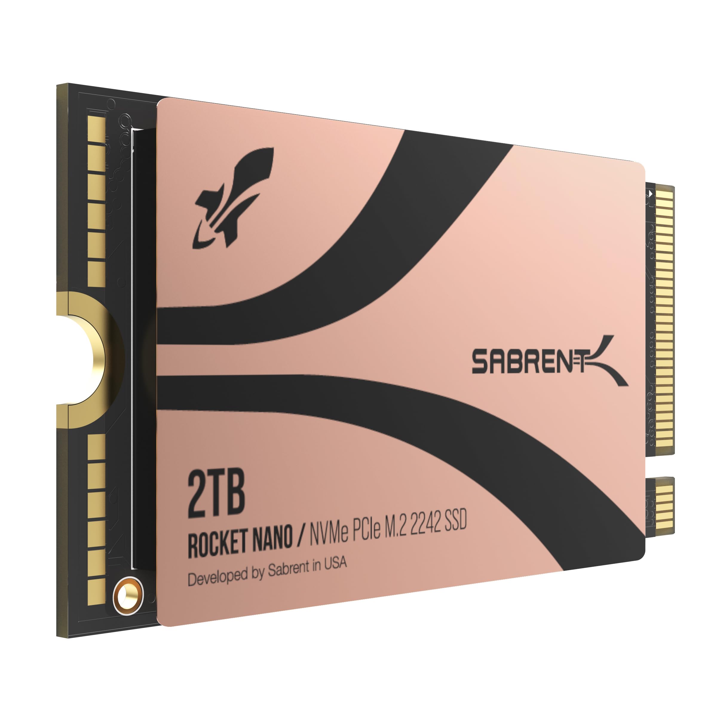SABRENT Rocket 2242 2TB NVMe SSD, PCIe 4.0 x4 M.2 2242 Internal Solid State Drive, TLC NAND, Up to 7300MB/s Read & 6400MB/s Writ